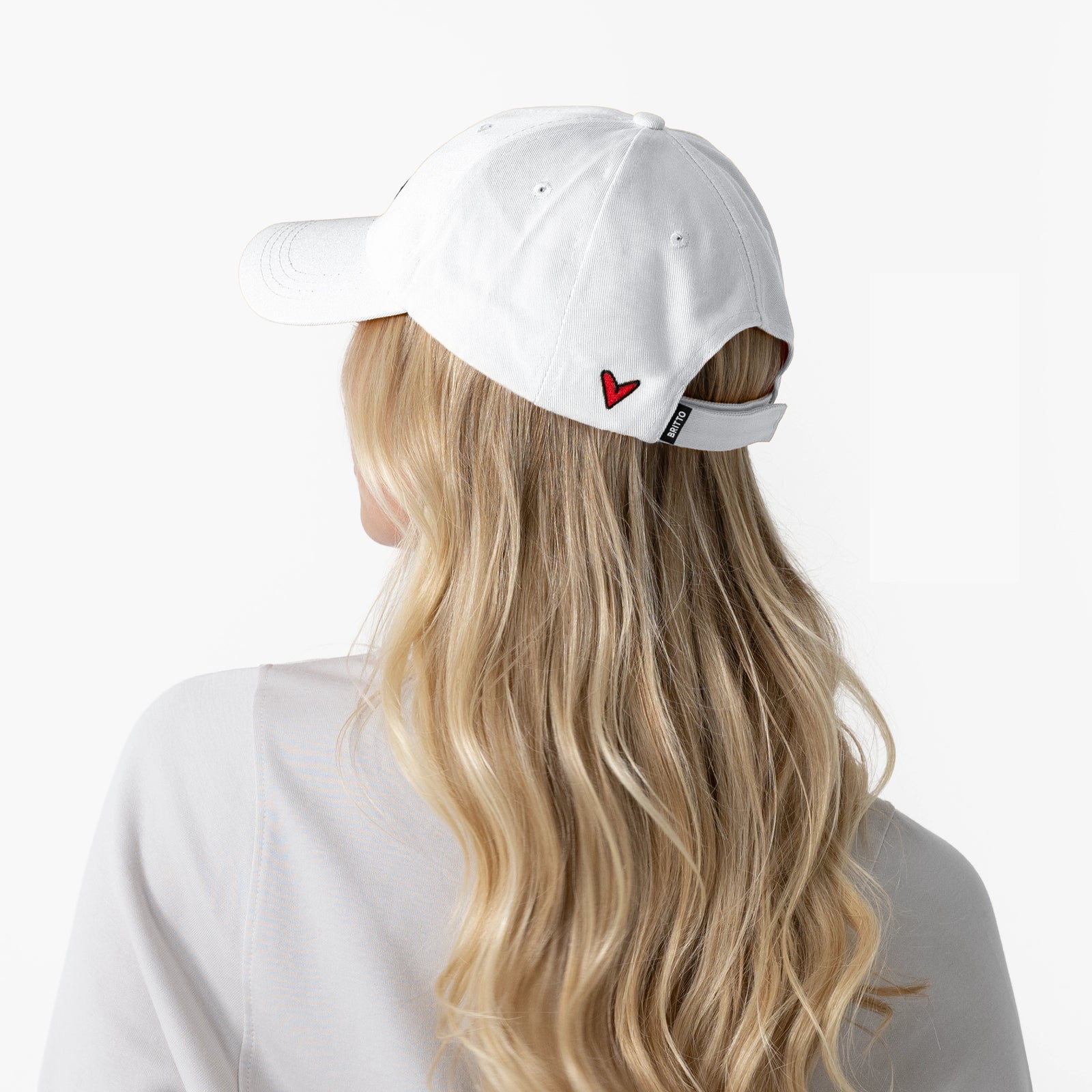 White with Heart Britto Hat