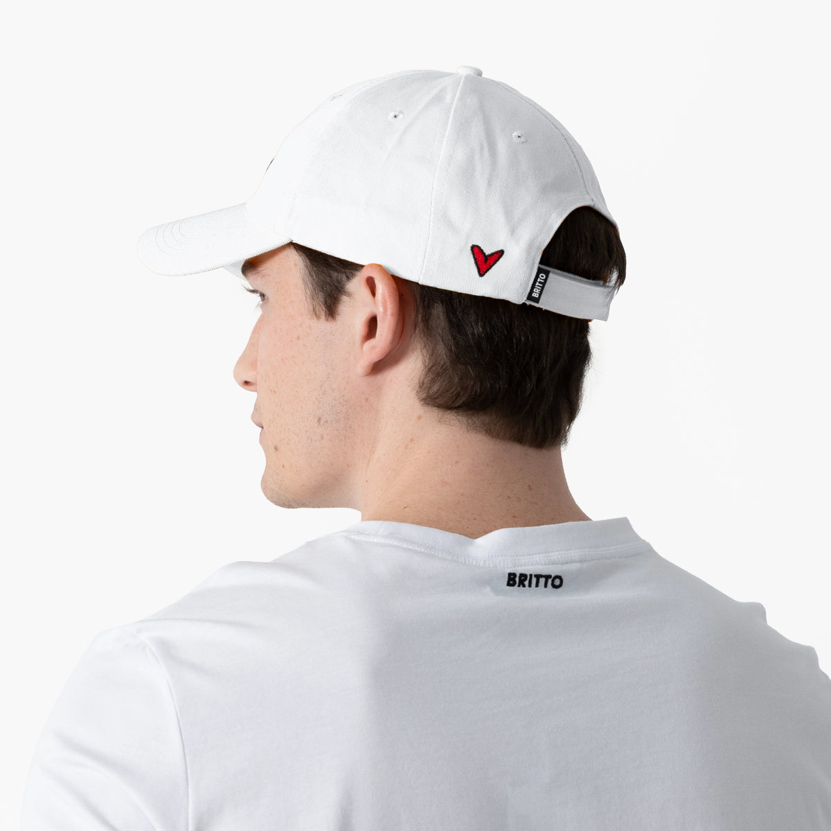 White with Heart Britto Hat