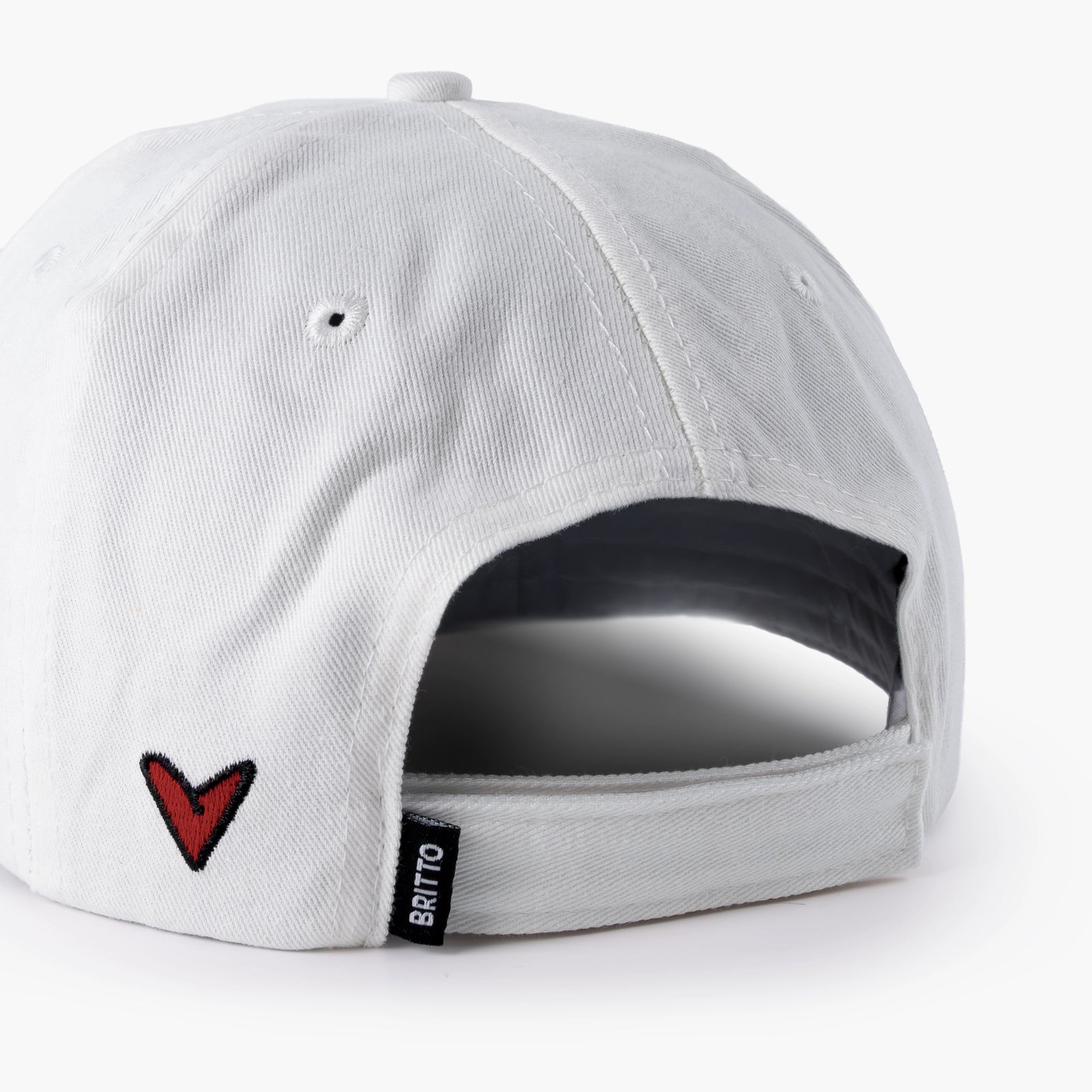 White with Heart Britto Hat