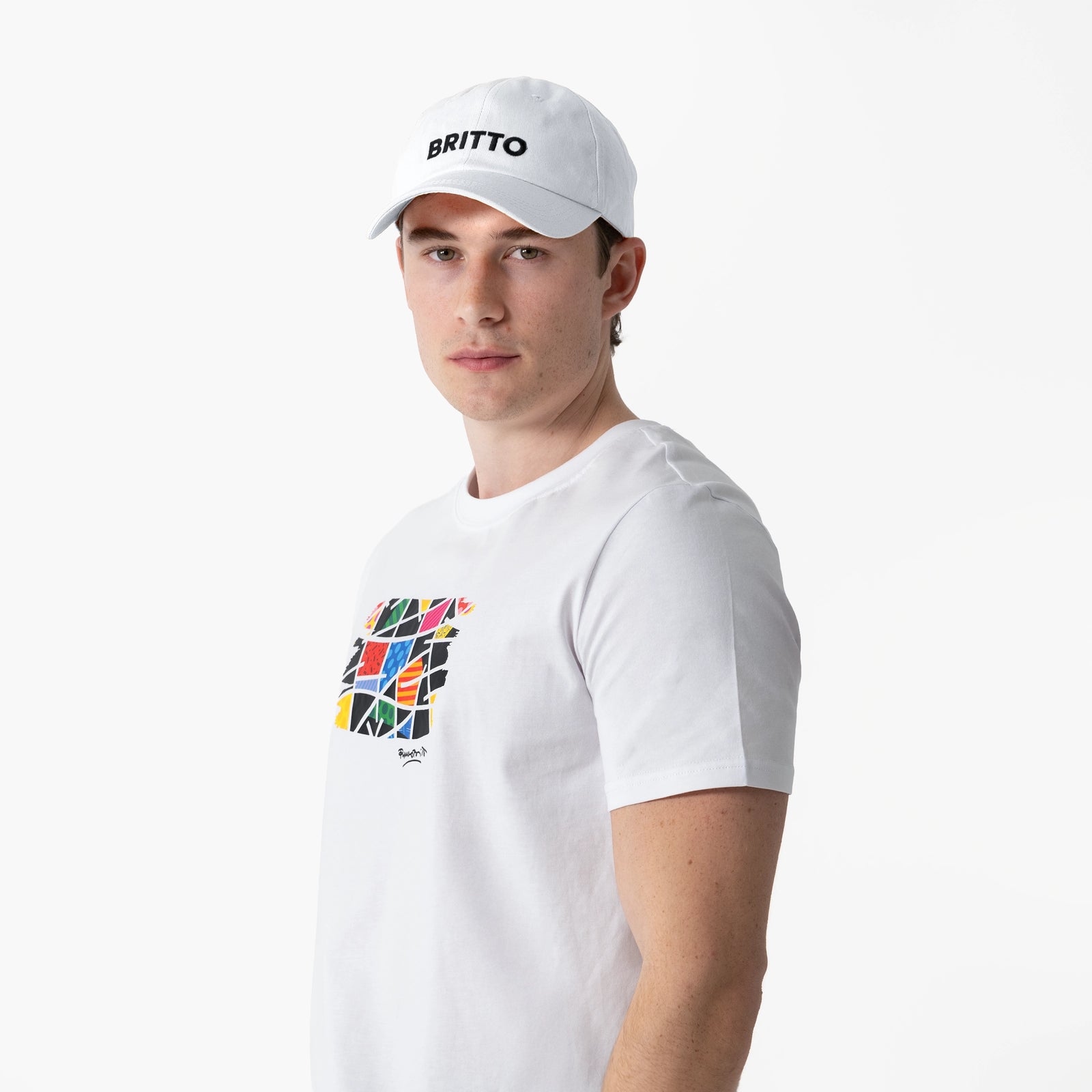 White with Heart Britto Hat