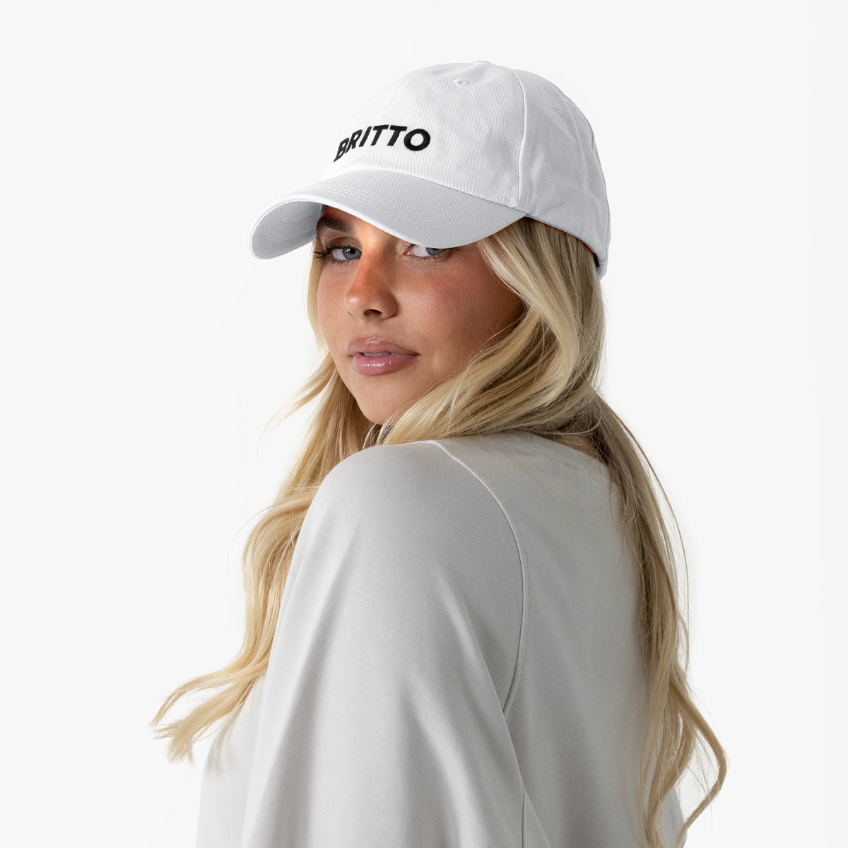 White with Heart Britto Hat