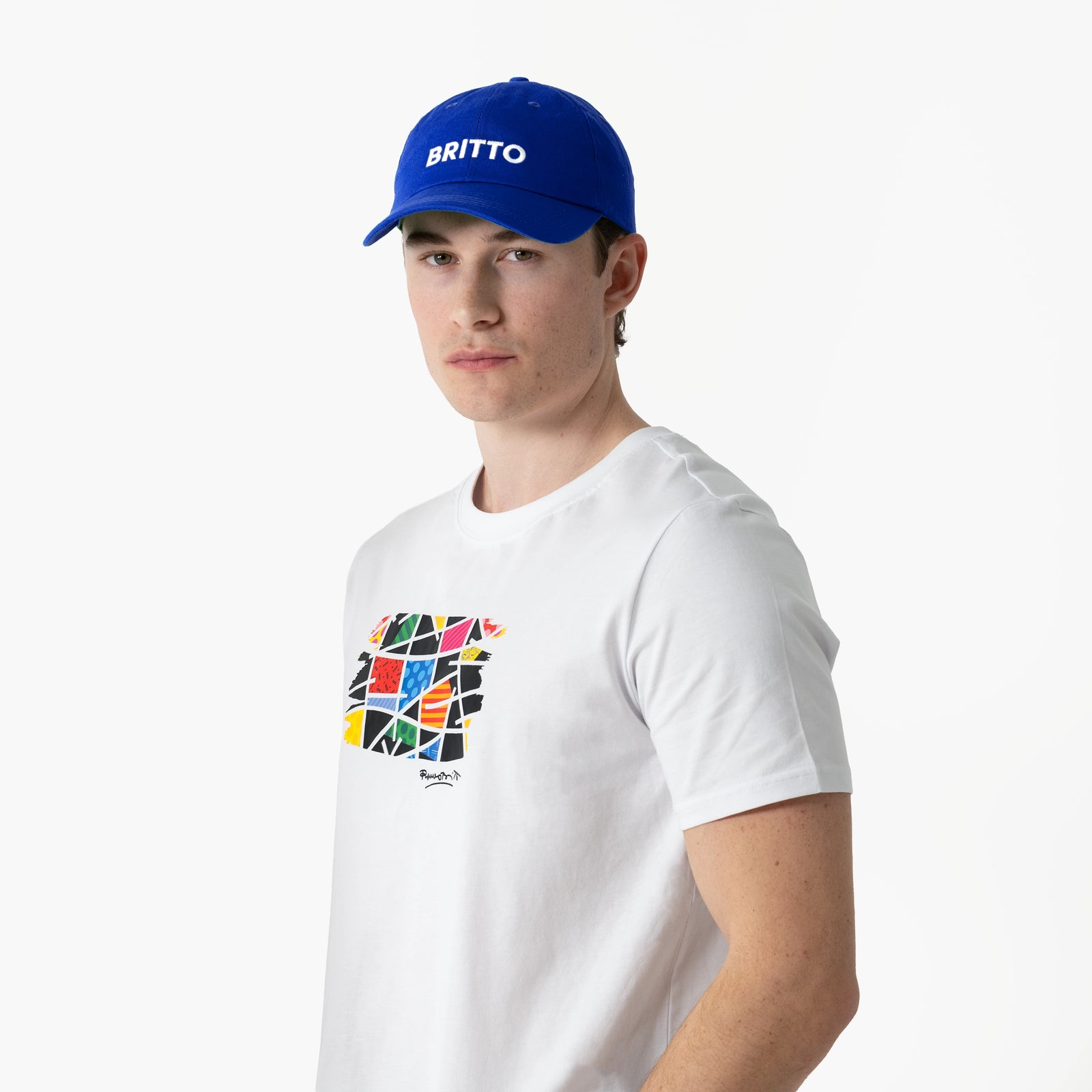 Blue with Heart Britto Hat