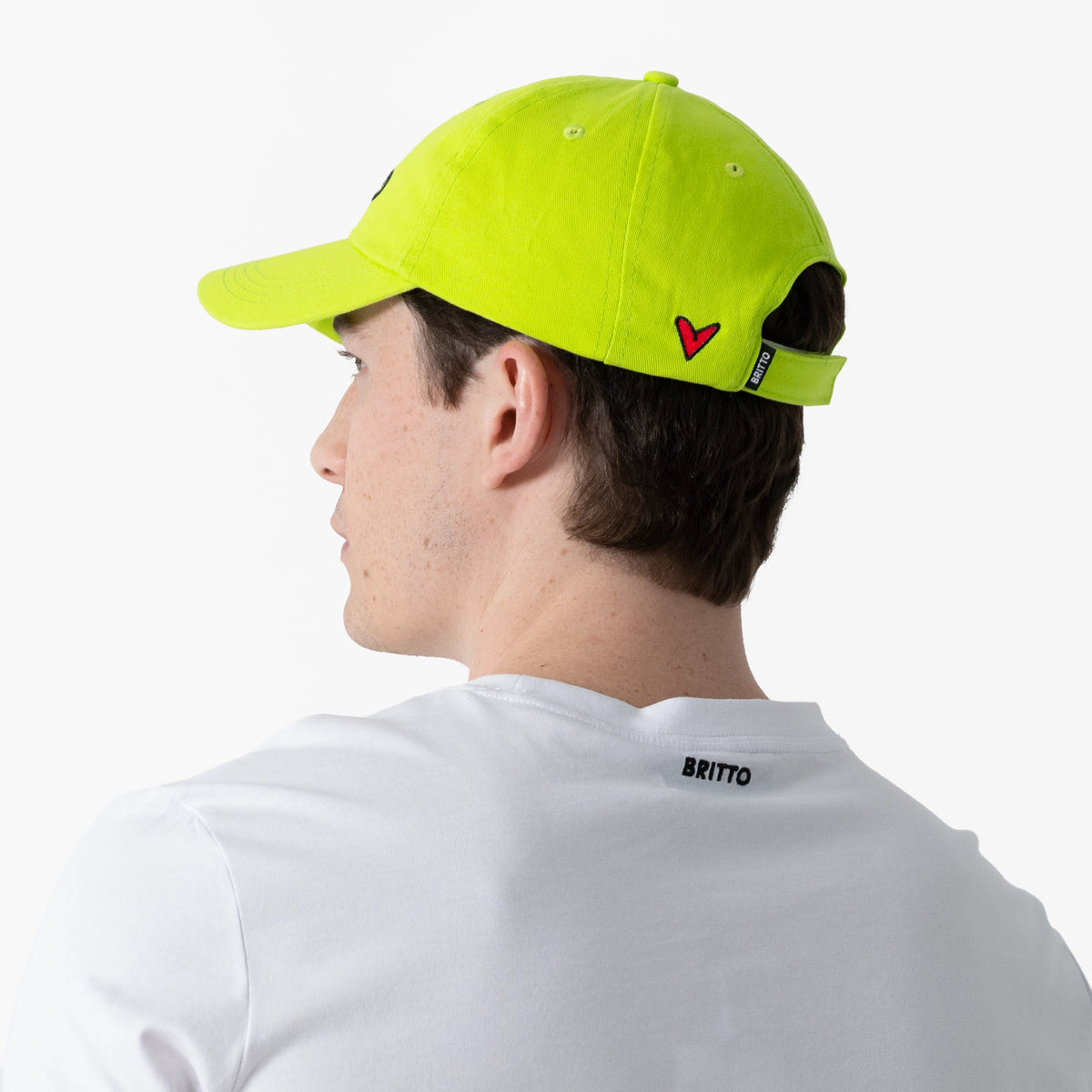 Lime Green with Heart Britto Hat