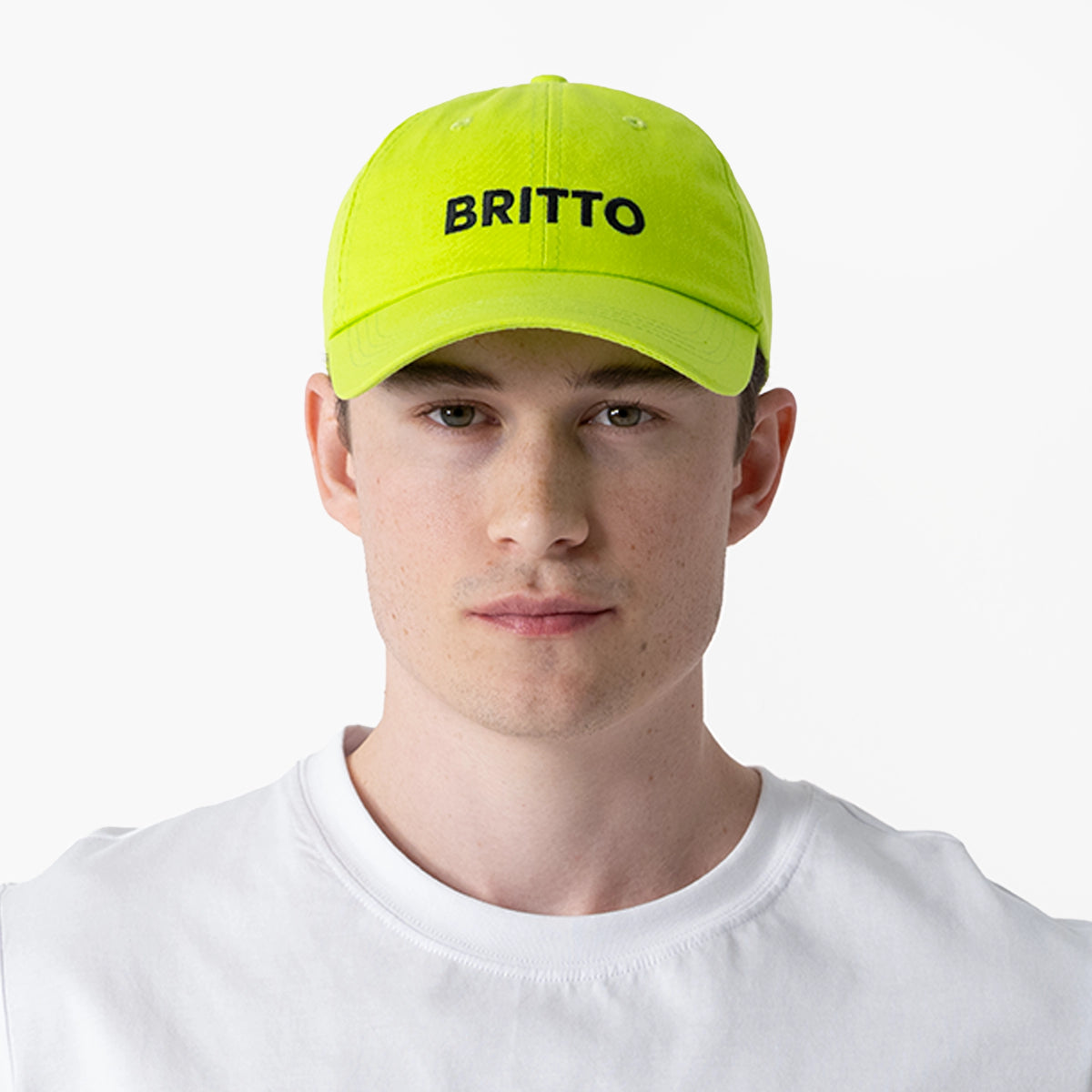 Lime Green with Heart Britto Hat