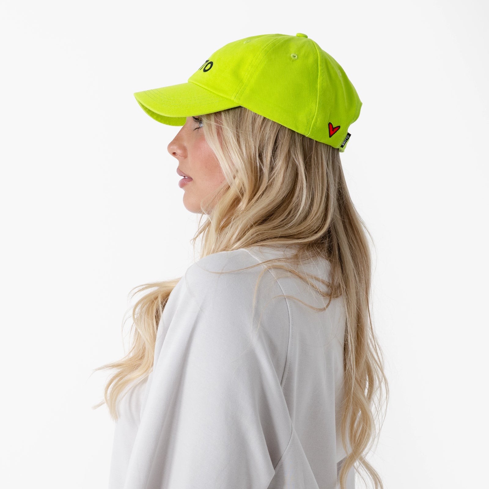 Lime Green with Heart Britto Hat