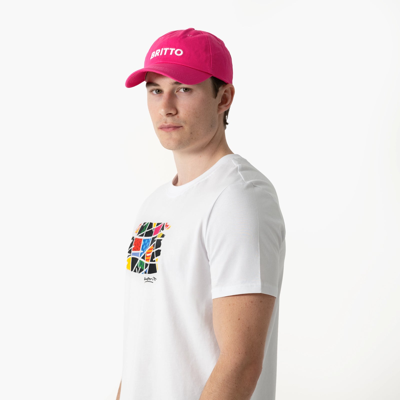 Hot Pink with Heart Britto Hat