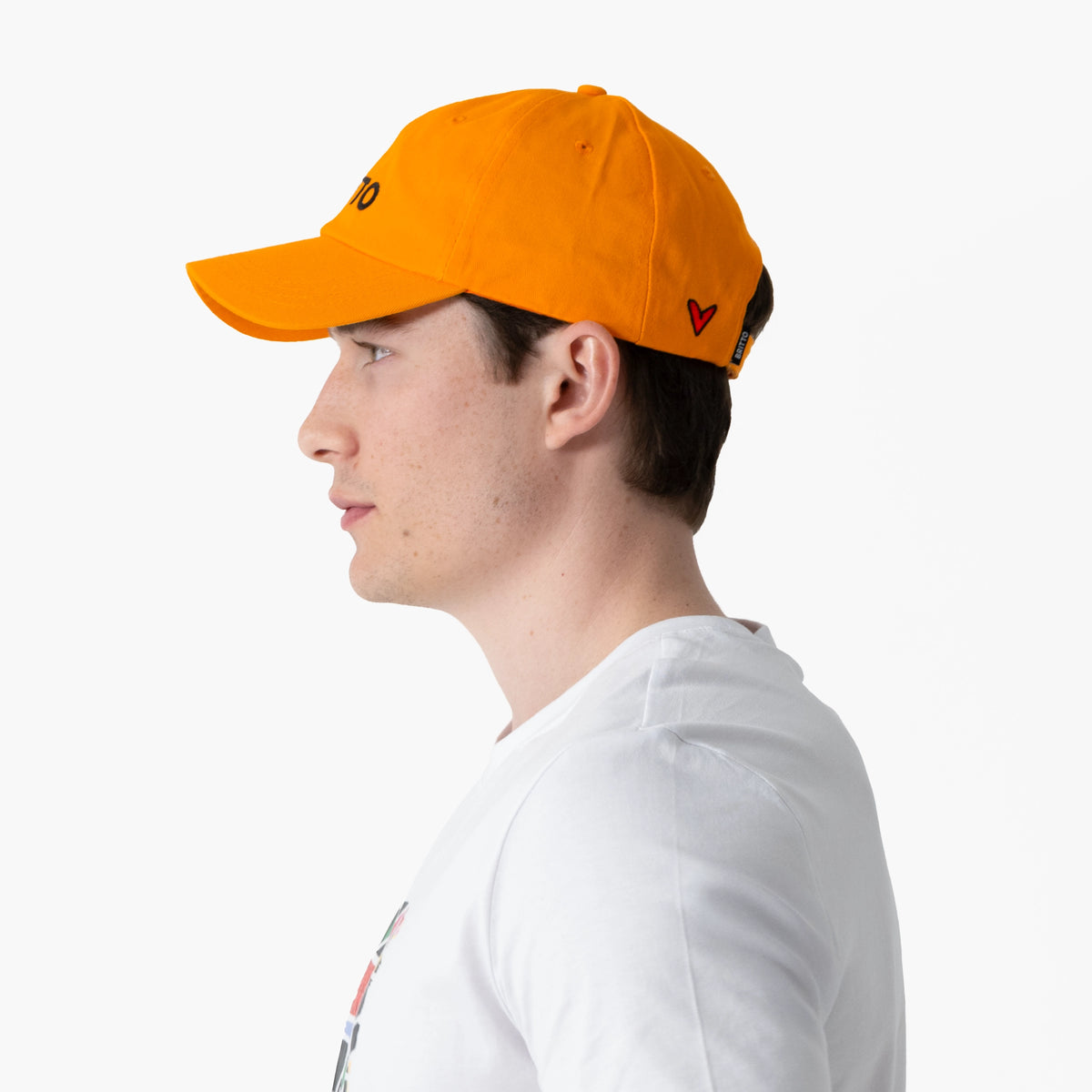 Orange with Heart Britto Hat