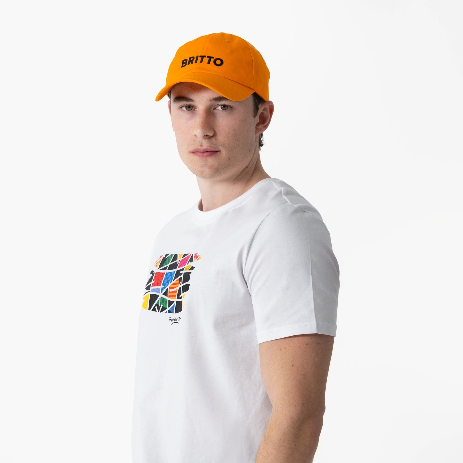 Orange with Heart Britto Hat