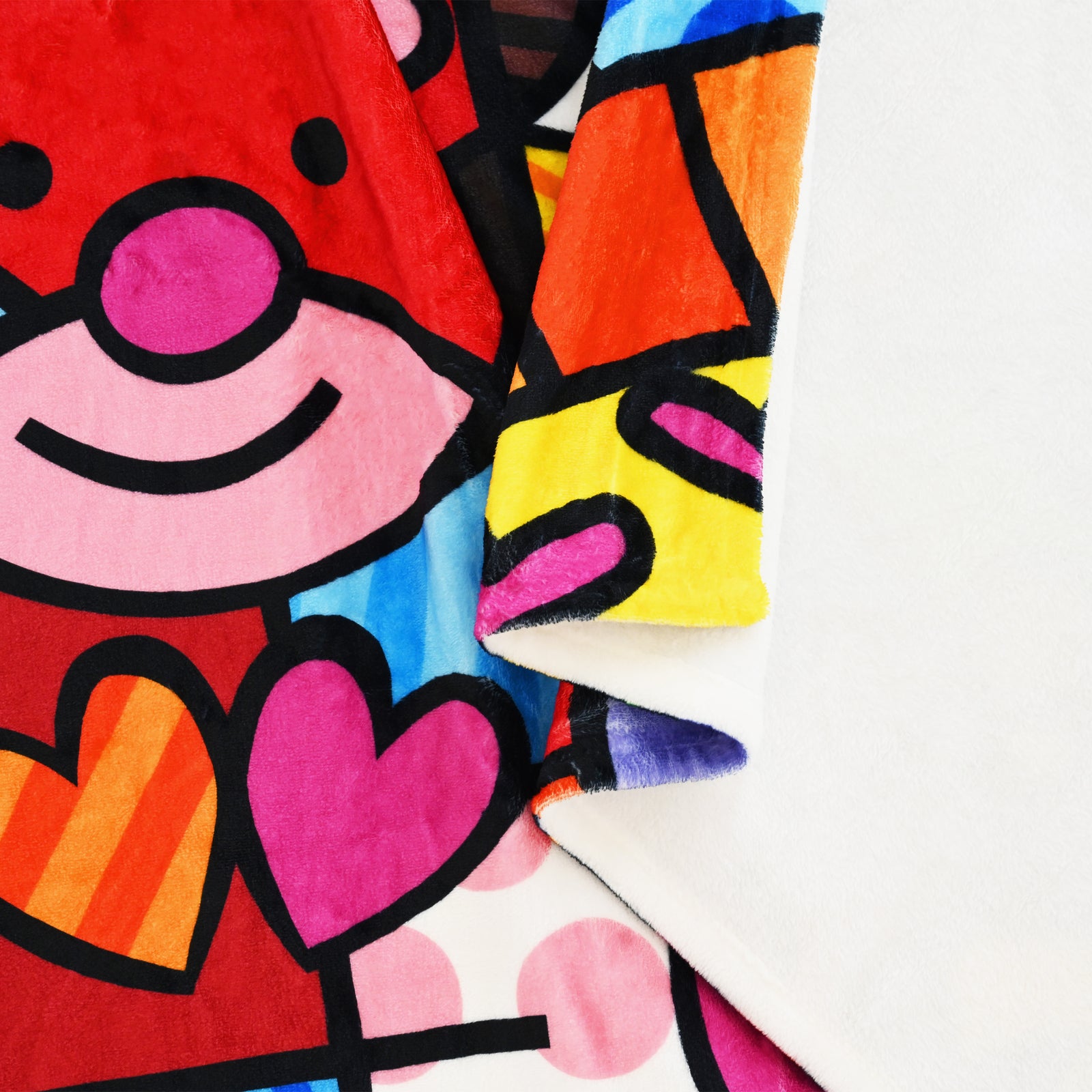 Romero Britto britto blanket best friends  contemporary pop art piece