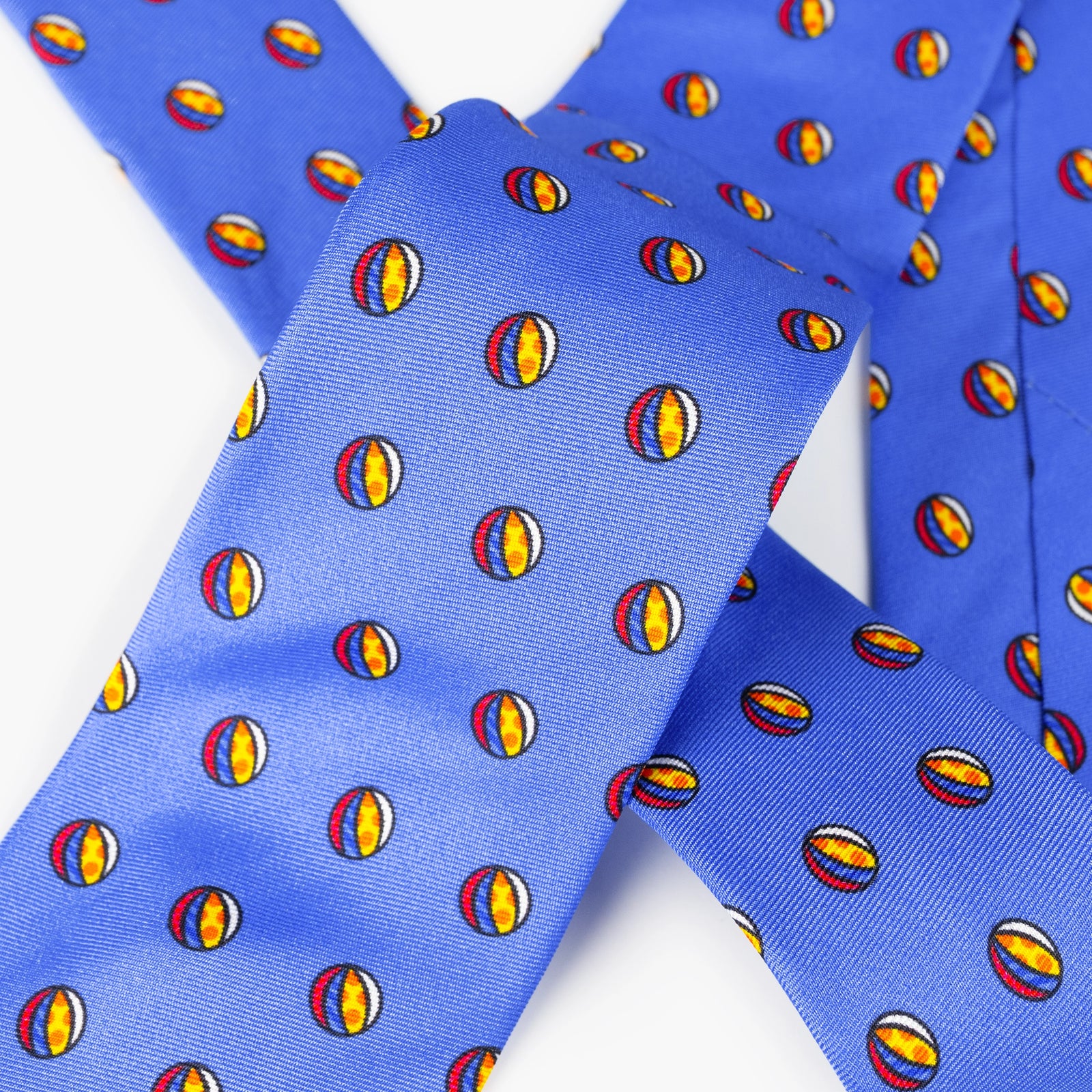 Blue Beach Ball Britto Neck Tie
