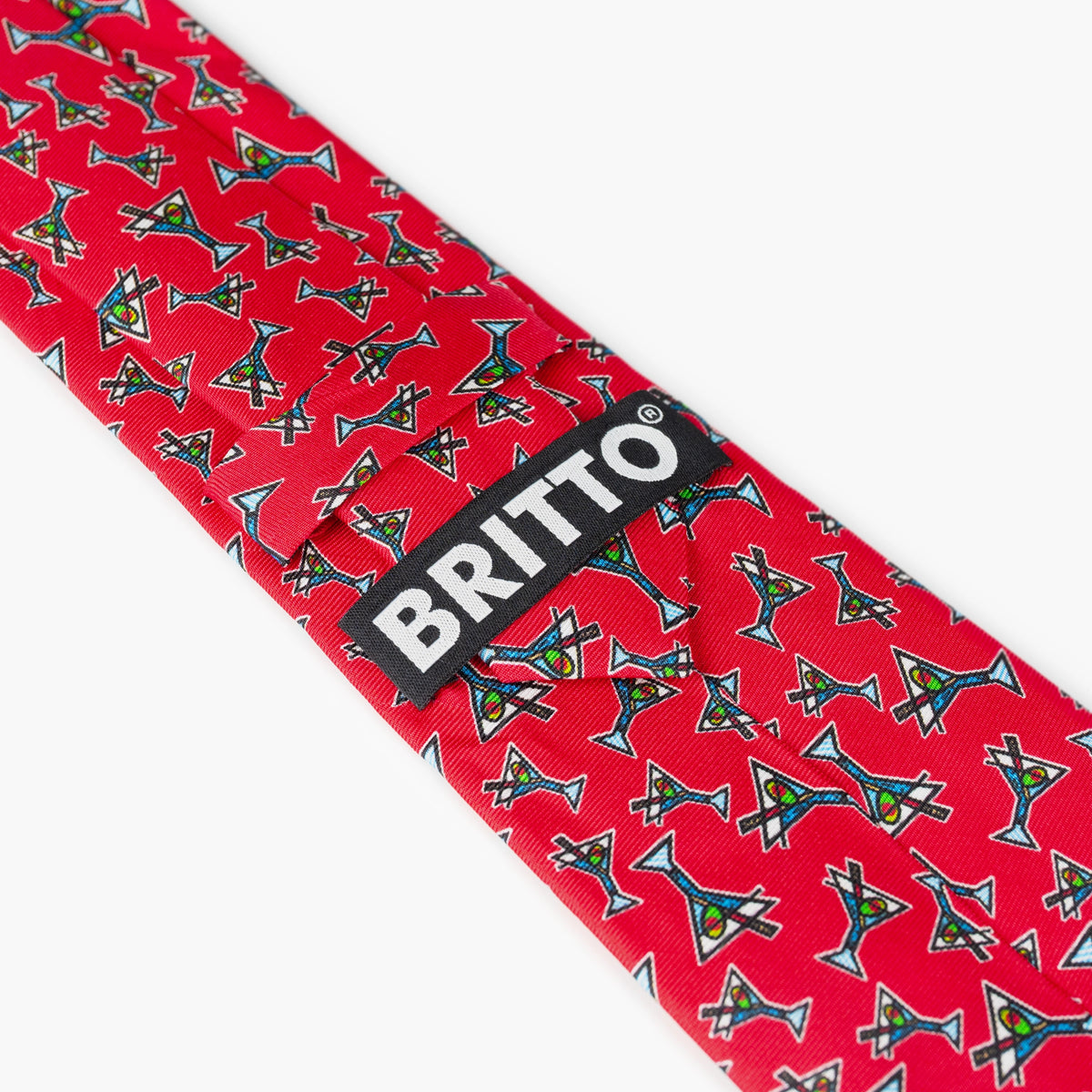 Red Martini Britto Neck Tie