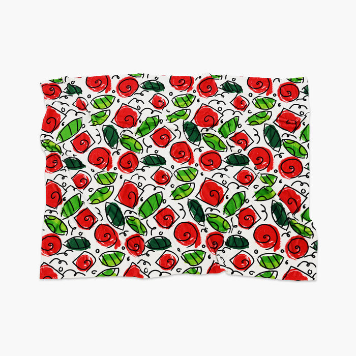 BRITTO® BLANKET - Limited Edition - THOMAS FLOWER BRUSH STROKES