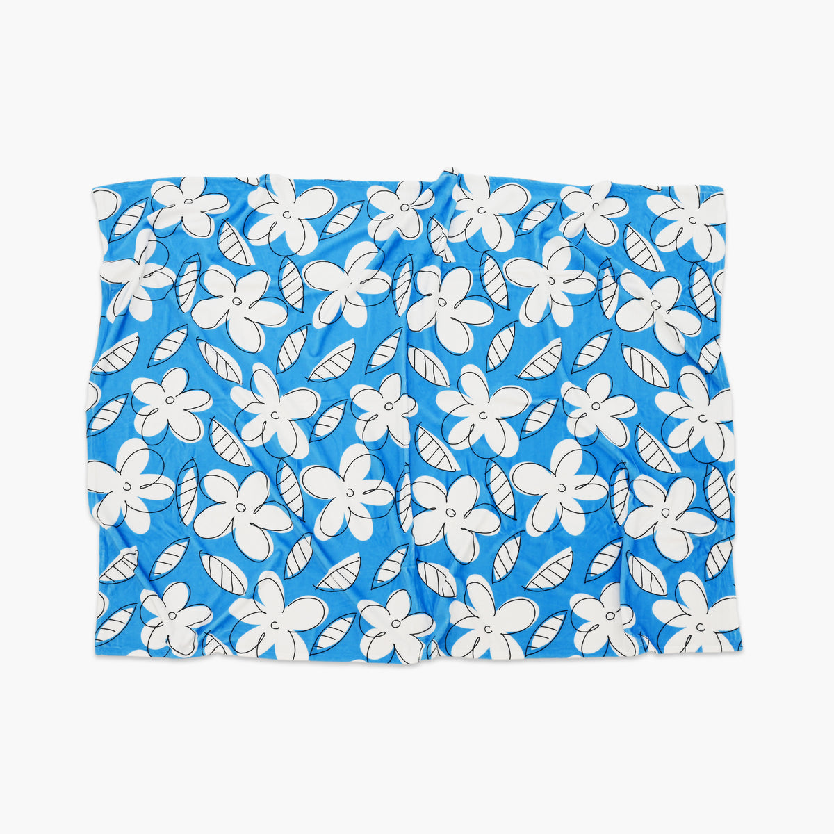 Blue Flowers Britto Blanket
