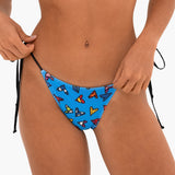 BRITTO® Triangle Bikini Bottom (Emily) - Blue Hearts Design