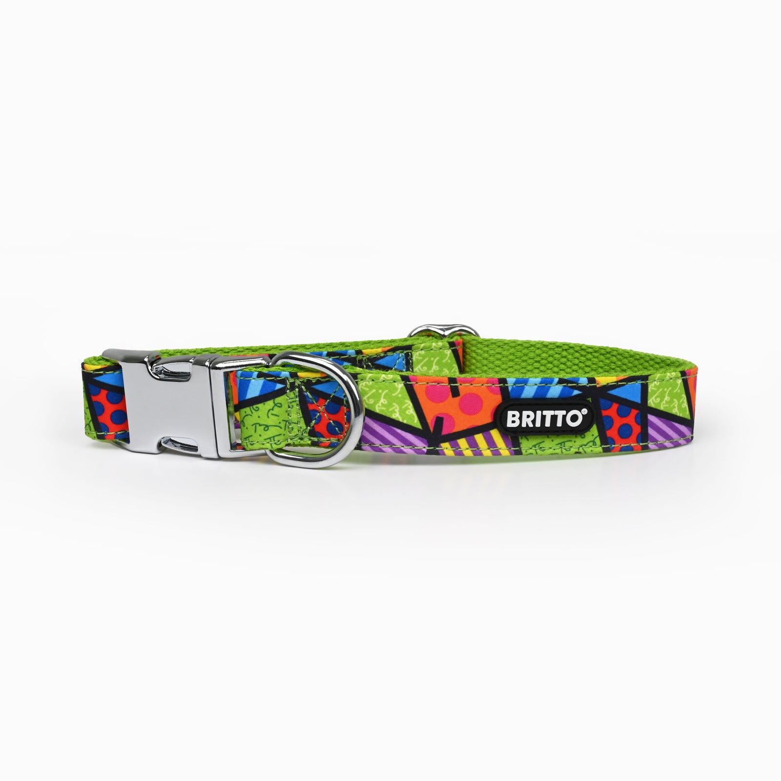 BRITTO® PET Collar and Leash  - Lime Green Landscape