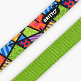 BRITTO® PET Collar and Leash  - Lime Green Landscape