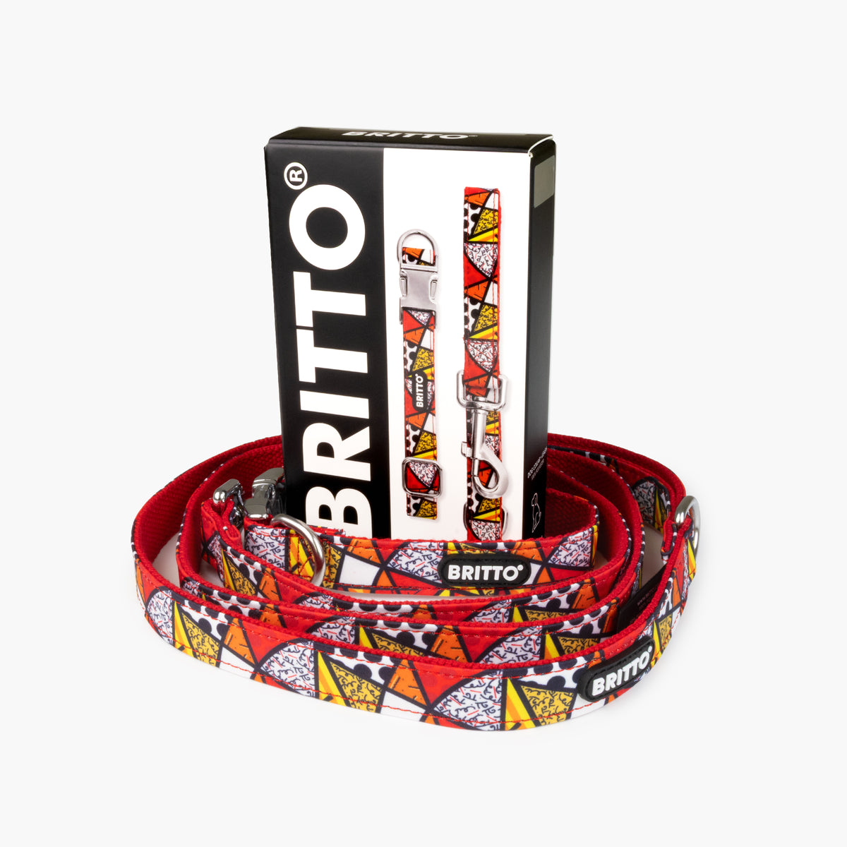 BRITTO® PET Collar and Leash  - Red Landscape