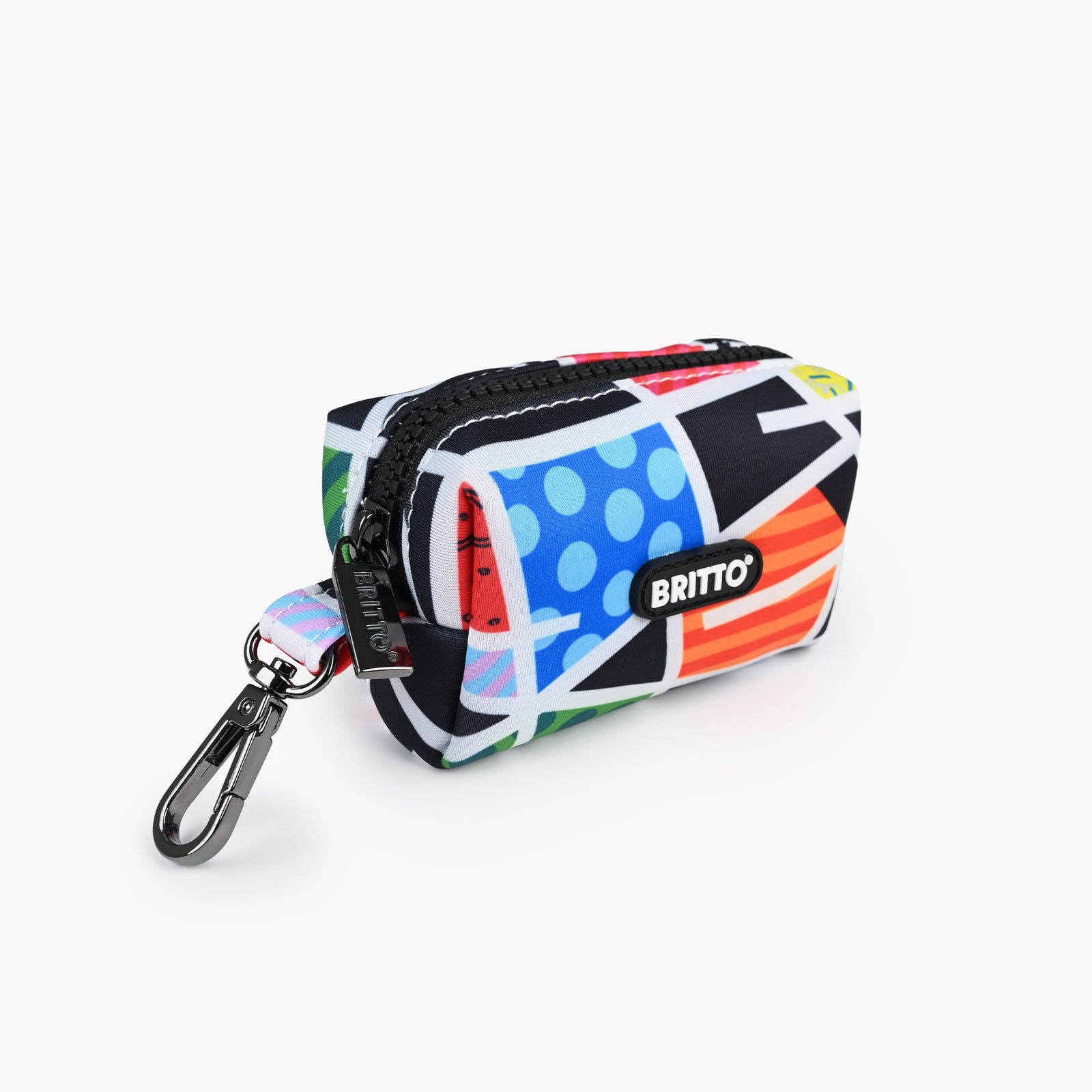 Romero Britto midnight britto pet bag holder  colorful pop art design