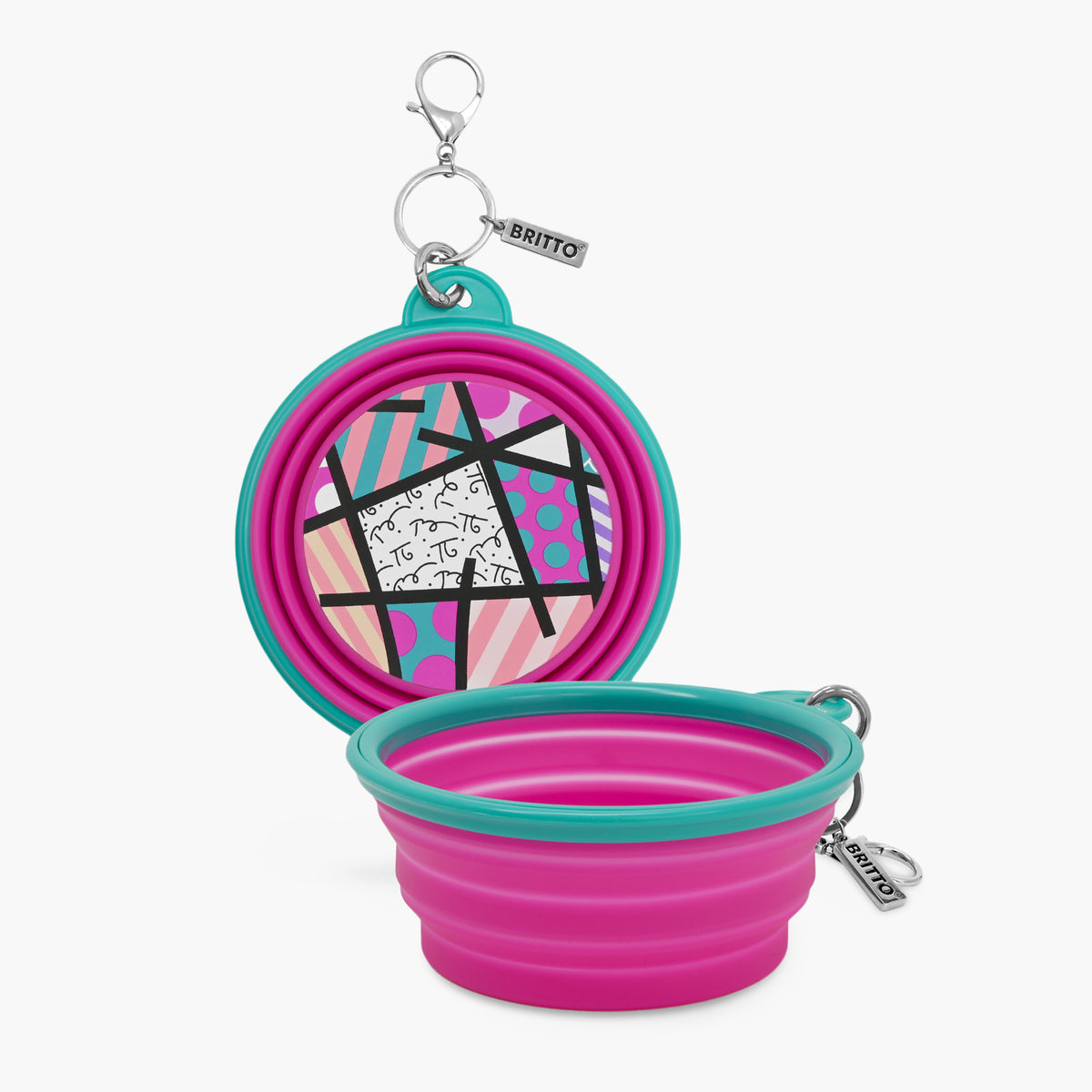 BRITTO® PET Travel Bowl - PINK LANDSCAPE
