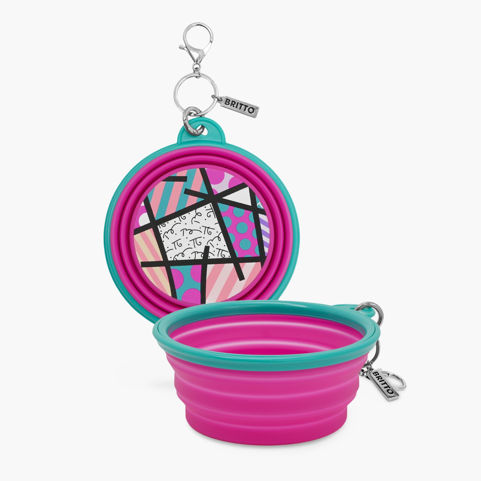 BRITTO® PET Travel Bowl - PINK LANDSCAPE