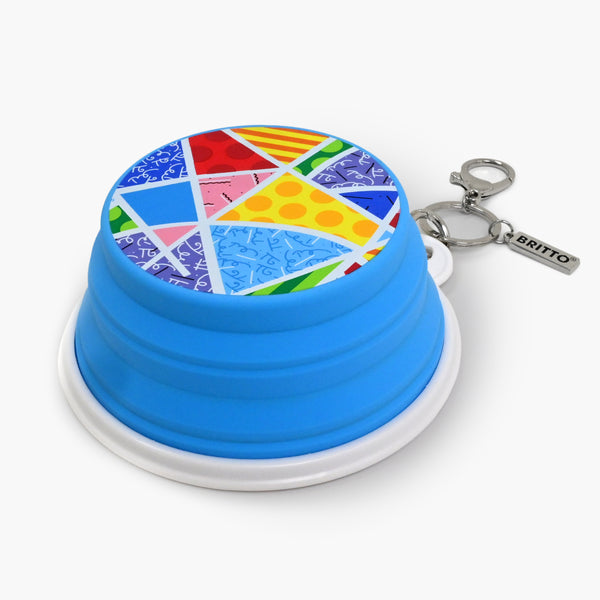 Baby Blue Landscape Britto Pet Travel Bowl - Shop Britto