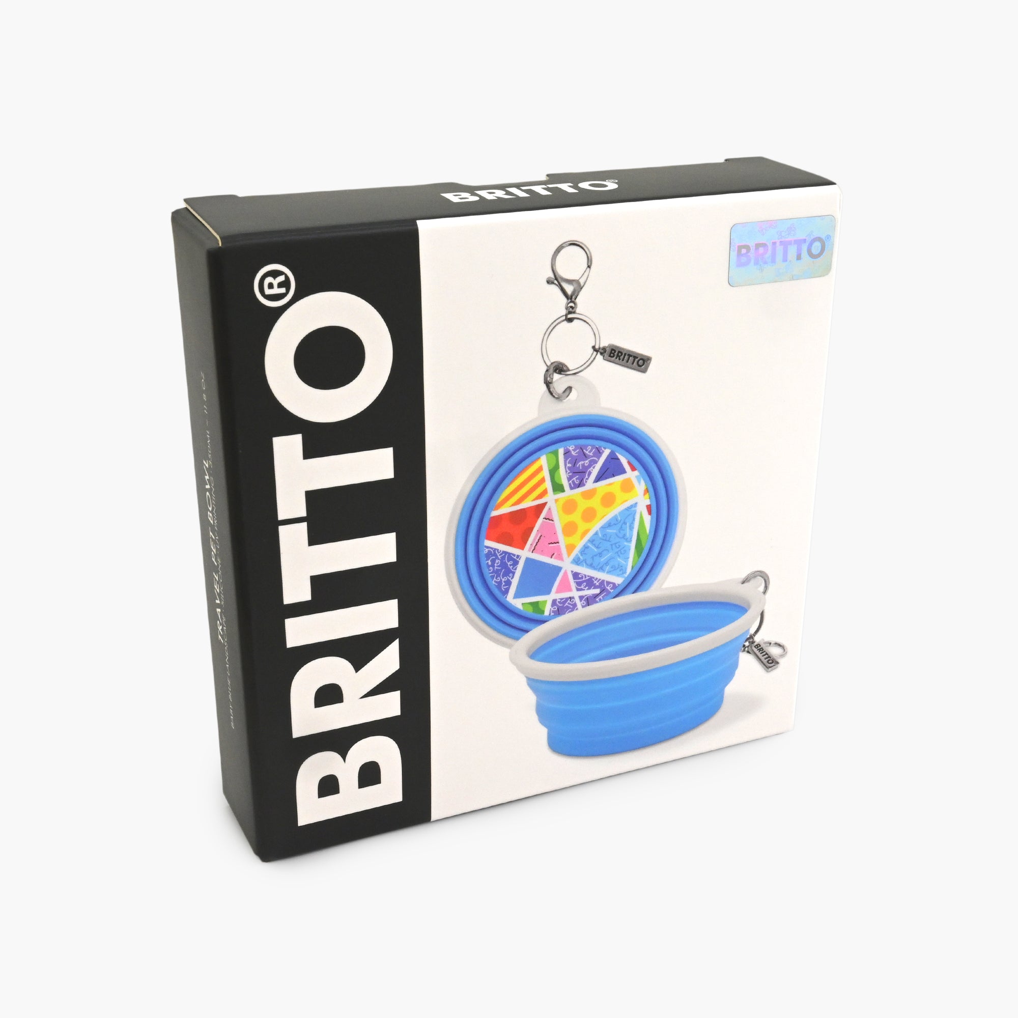 Baby Blue Landscape Britto Pet Travel Bowl - Shop Britto