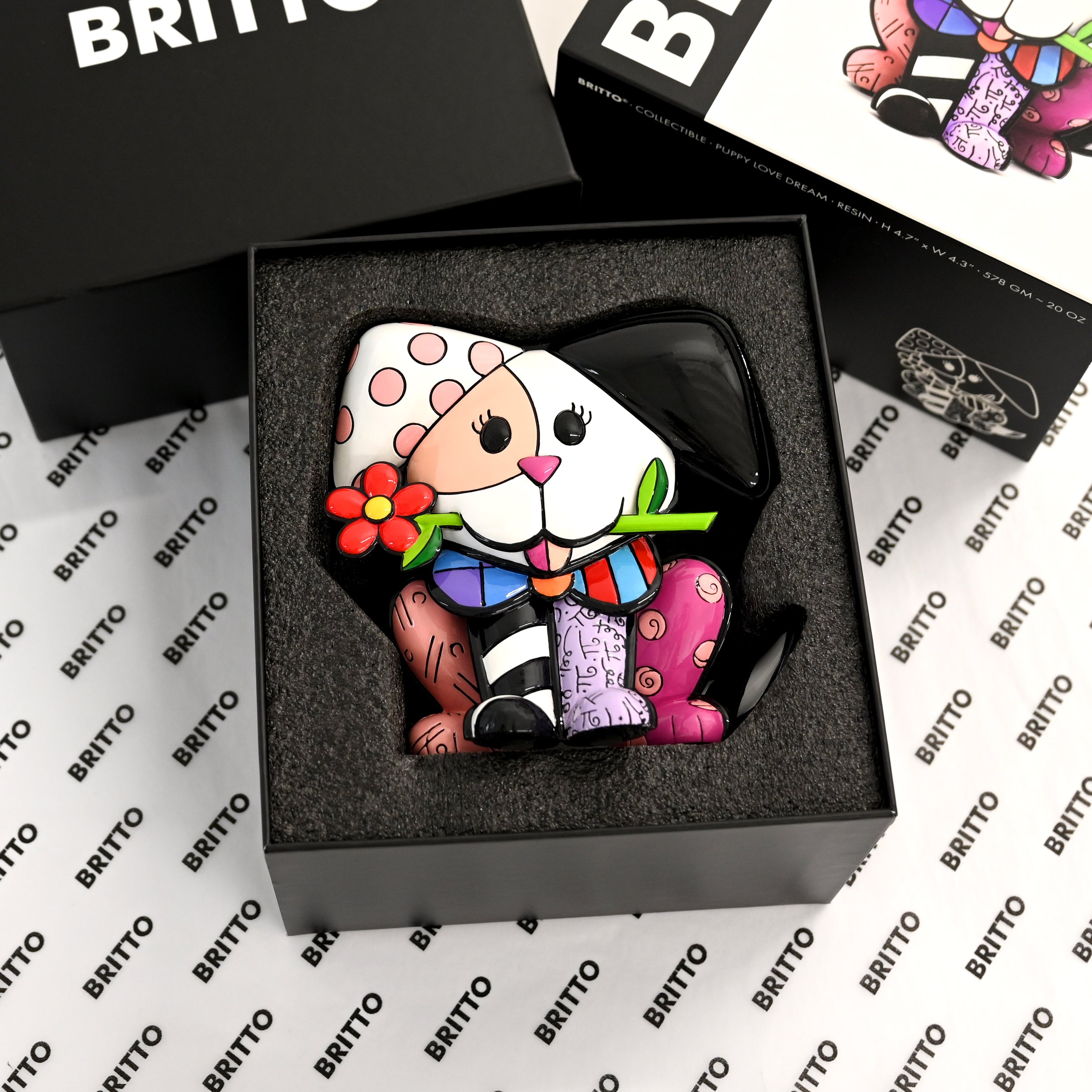 Puppy Love Dream by Romero Britto | Figurine, Resin, Collectible