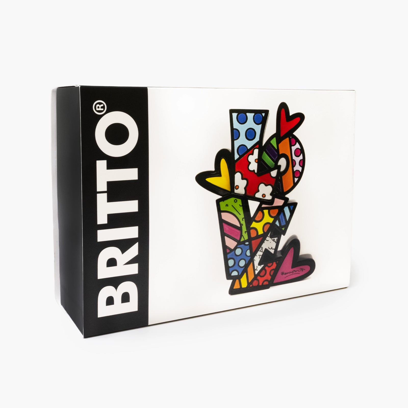Romero Britto love word britto collectible figurine  colorful pop art design