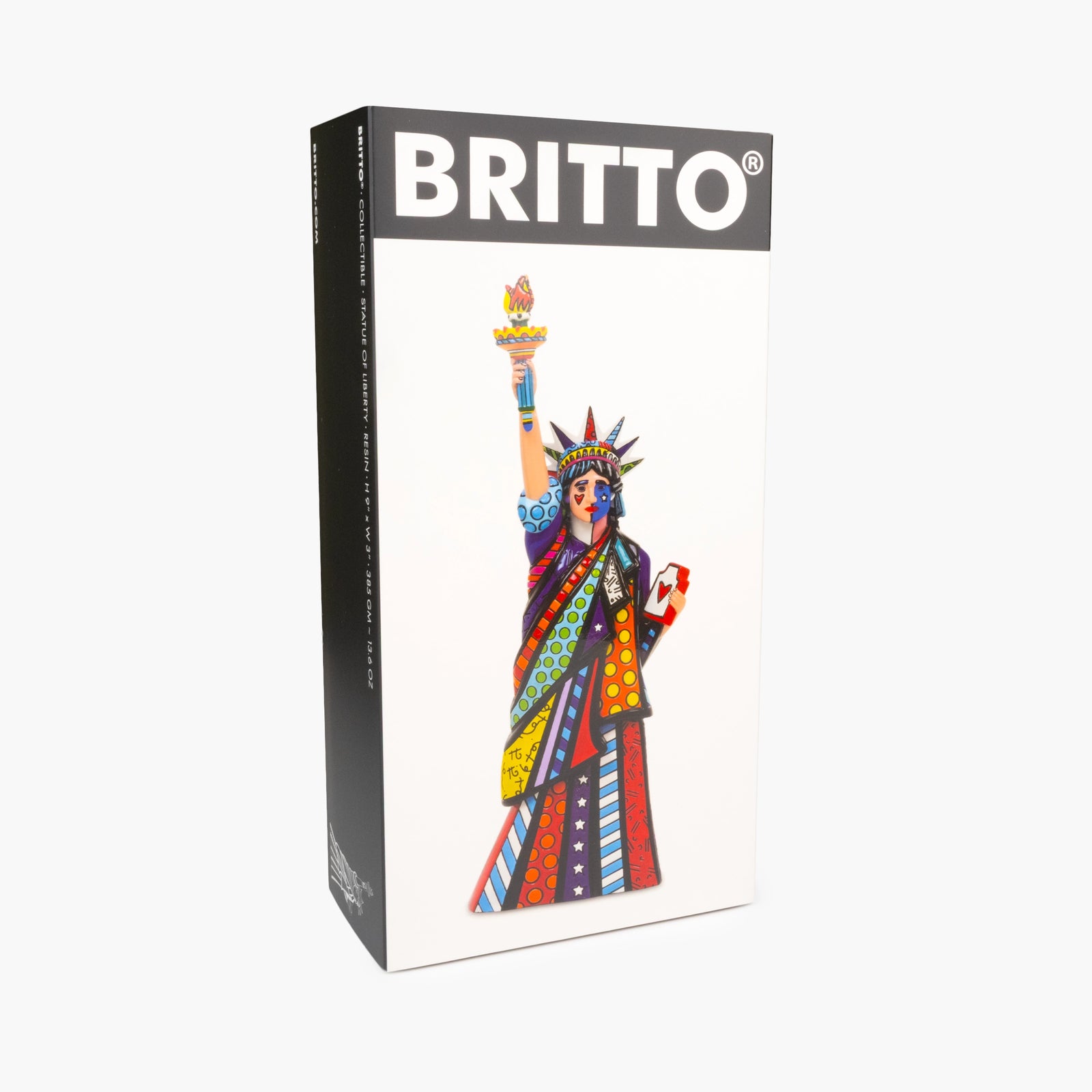 Romero Britto statue of liberty britto collectible  colorful pop art design