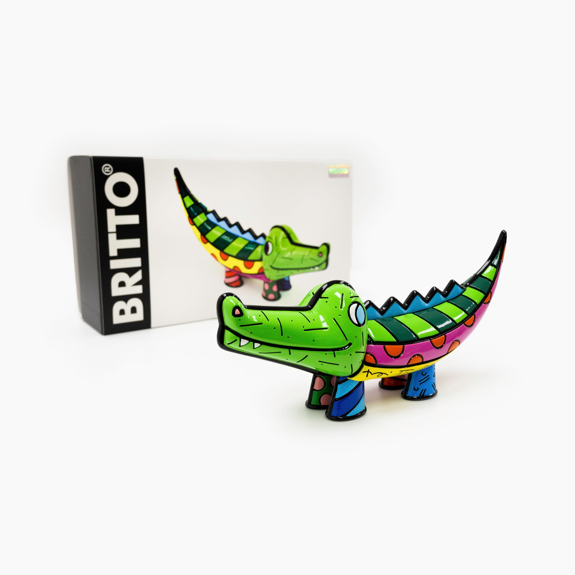 Alligator Collectible Figurine by Romero Britto | Resin Decorative
