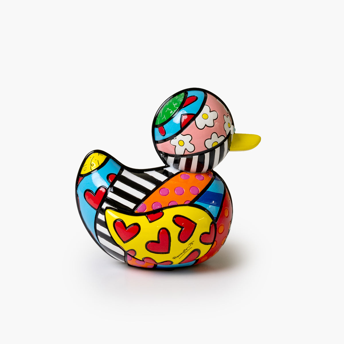 Romero Britto duck britto collectible figurine  colorful pop art design