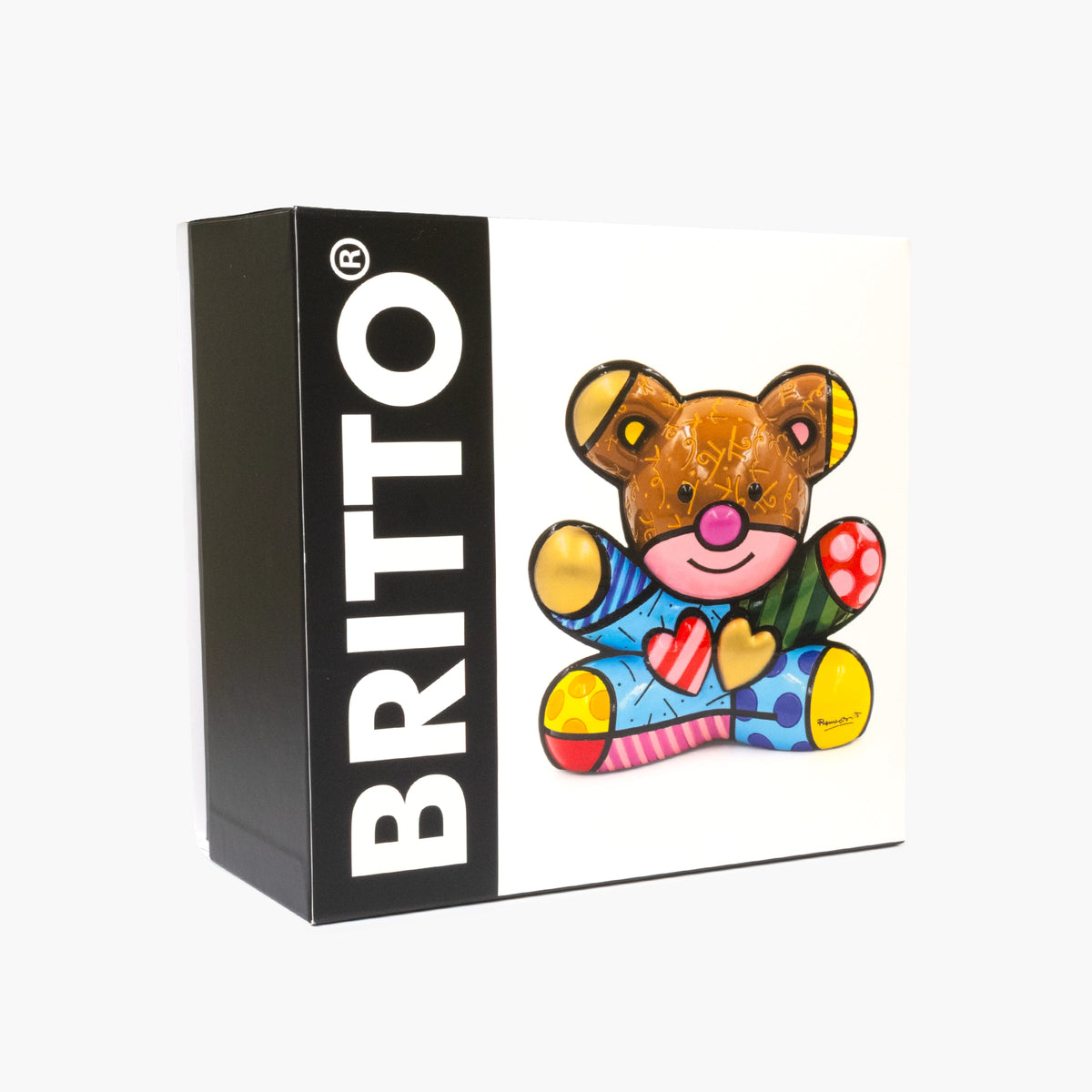 Romero Britto hope bear britto collectible figurine  contemporary pop art piece