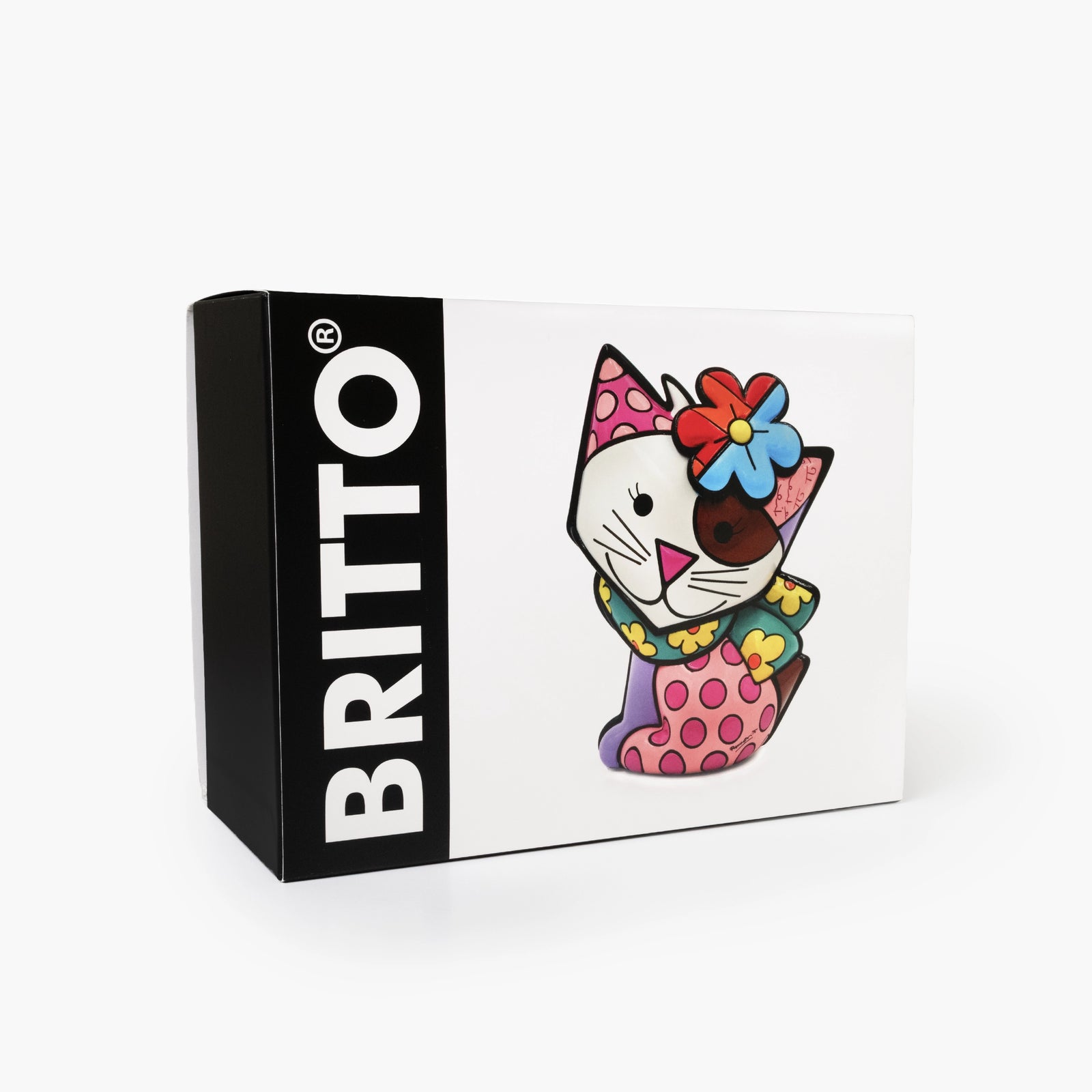 Romero Britto kitten britto collectible figurine  colorful pop art design