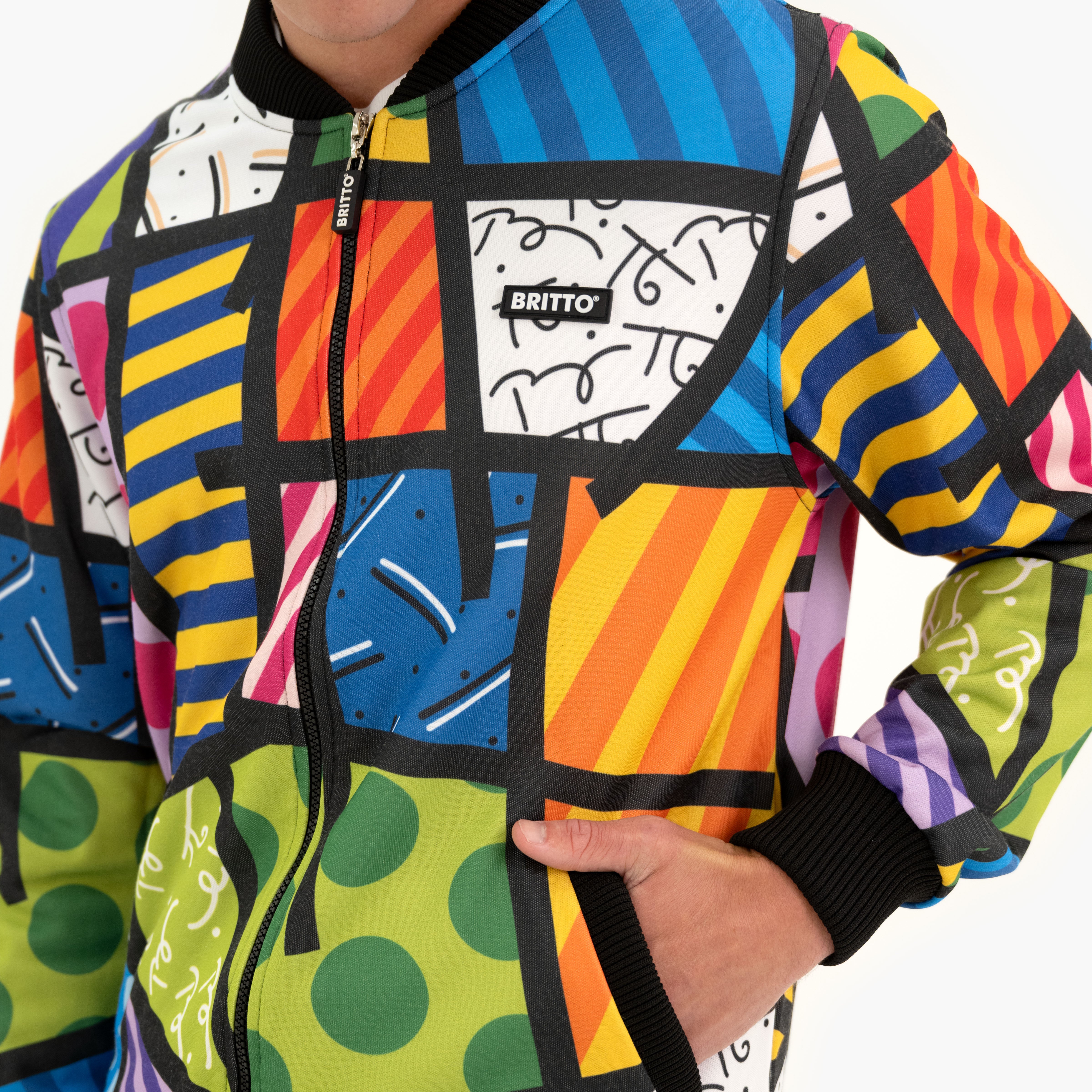 Colorful Landscape Britto Bomber Jacket - Shop Britto