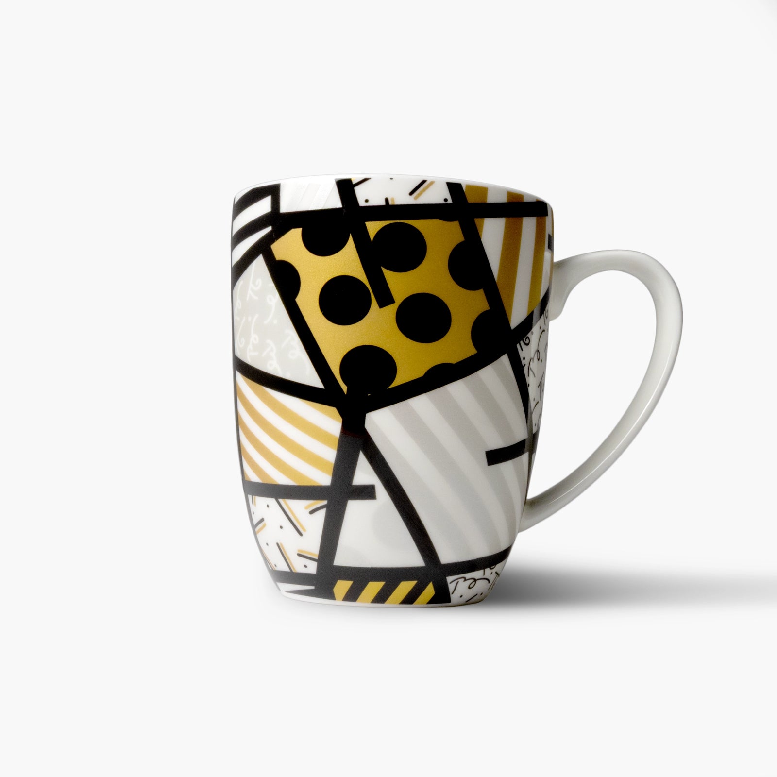 Black & Gold Landscape Britto Coffee Mug