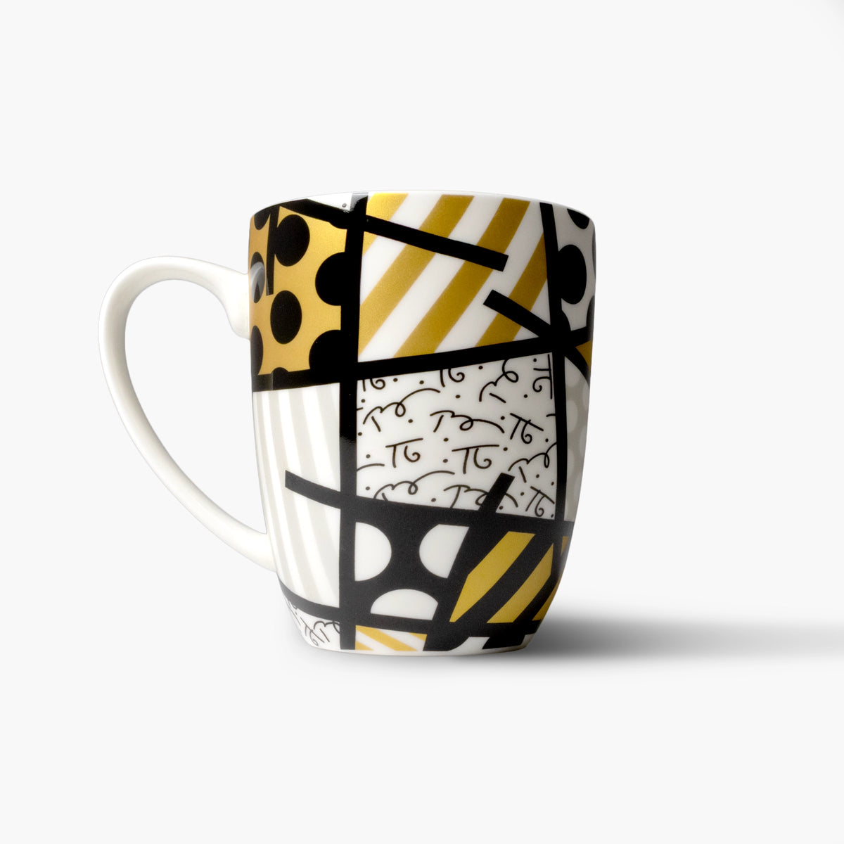 Black & Gold Landscape Britto Coffee Mug