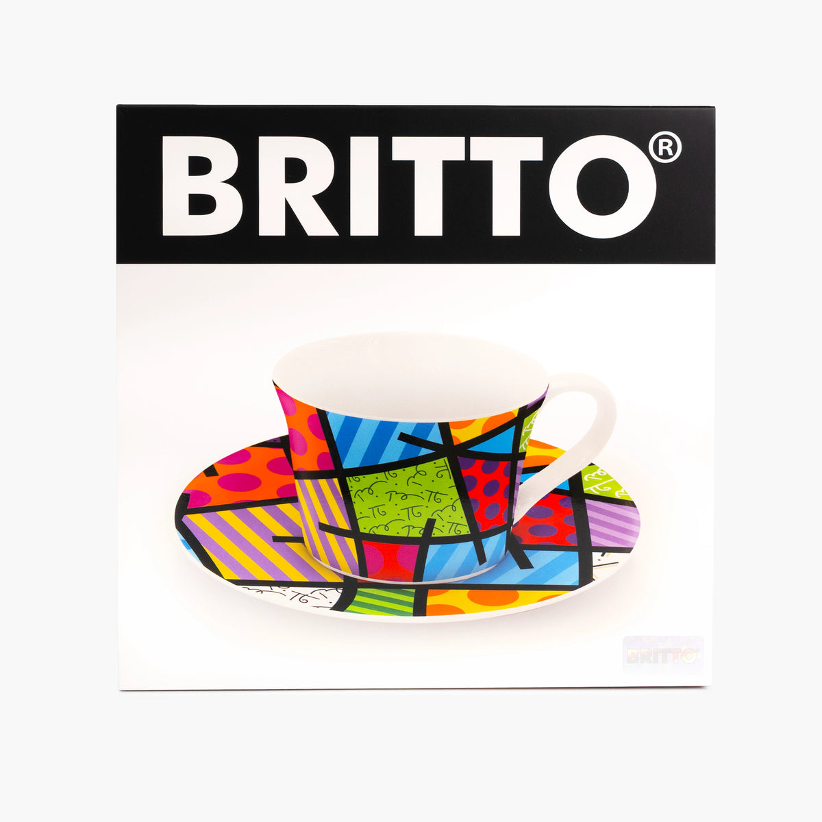 Green Landscape - Britto Tea Cup & Saucer Plate