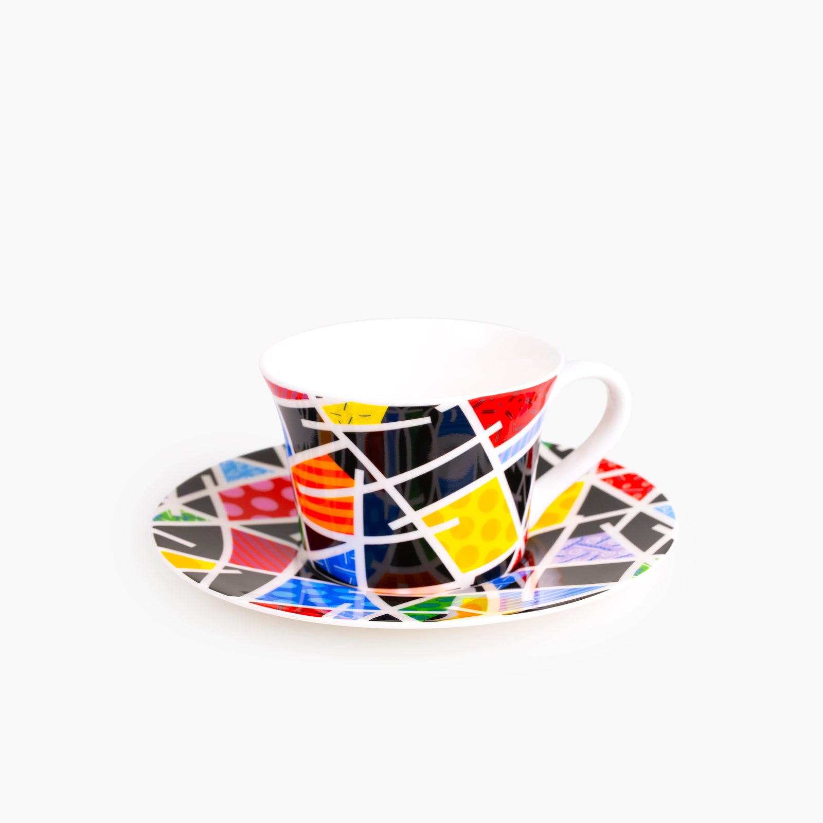 Night Landscape Britto Tea Cup & Saucer Plate