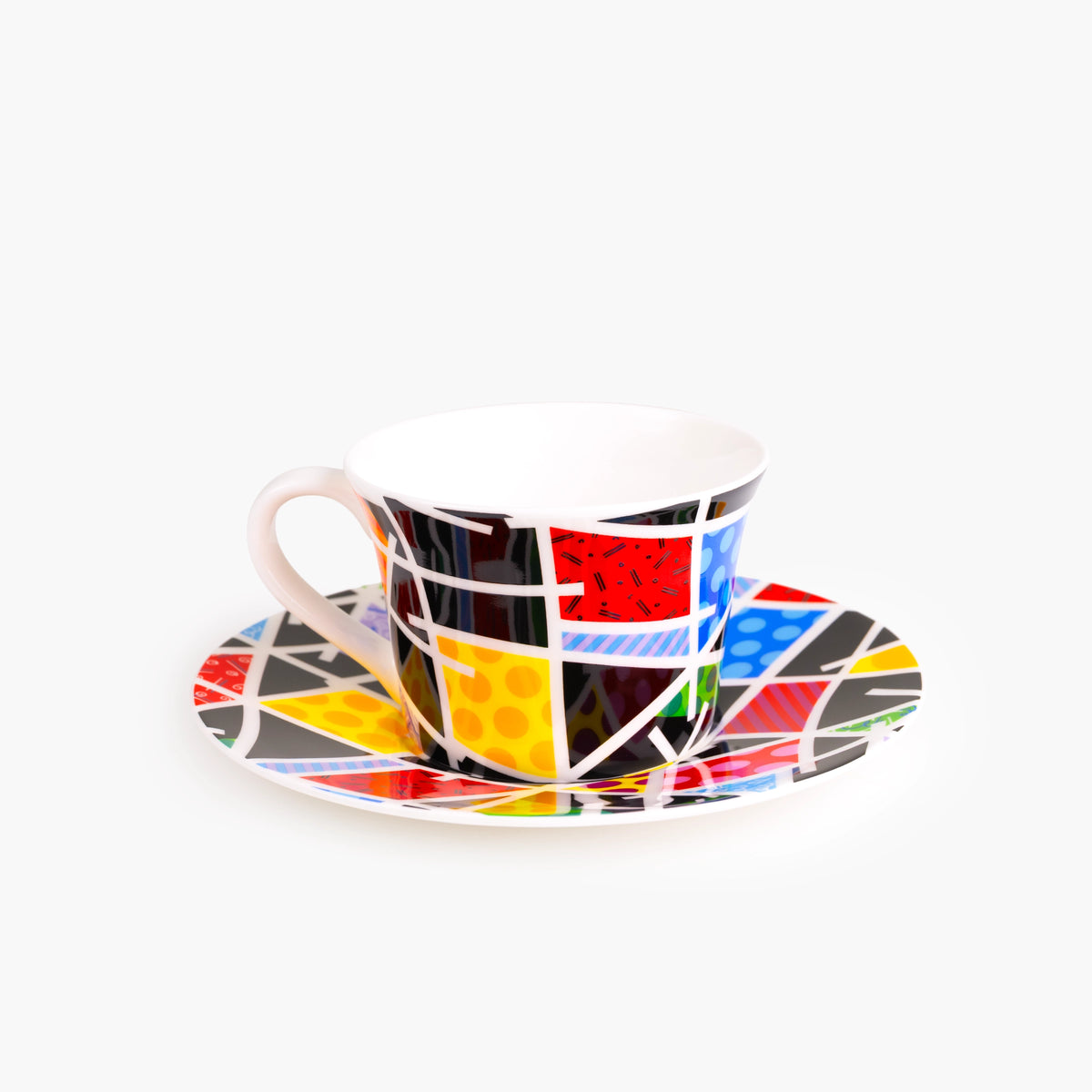 Night Landscape Britto Tea Cup & Saucer Plate