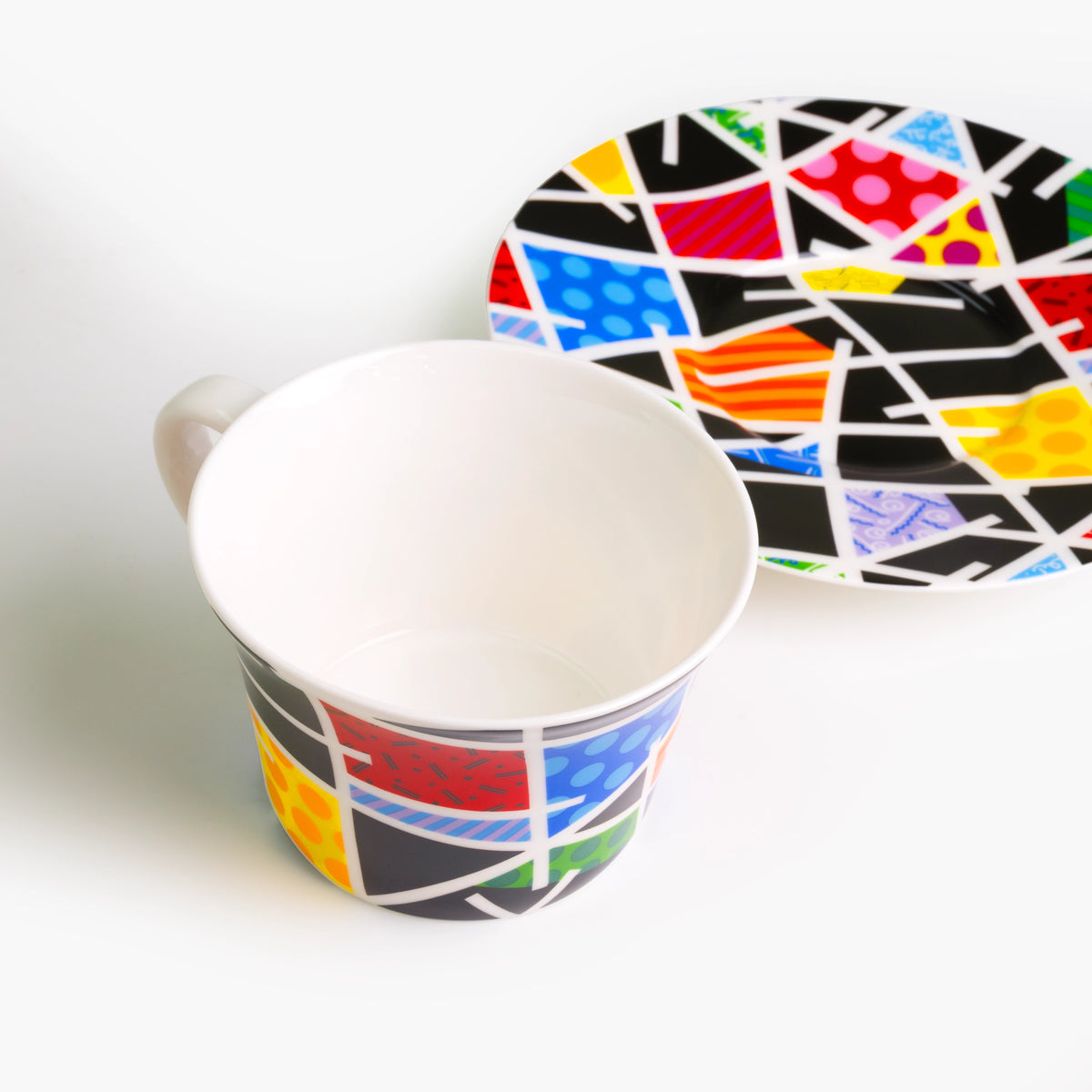 Night Landscape Britto Tea Cup & Saucer Plate