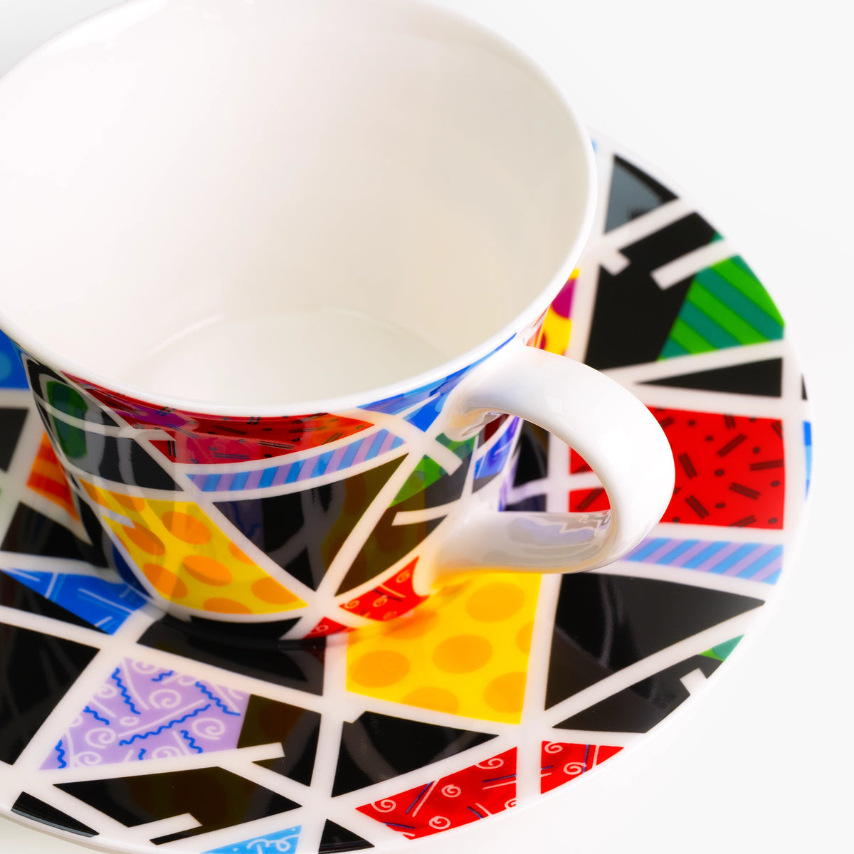Night Landscape Britto Tea Cup & Saucer Plate