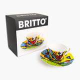 Green New Day - Britto Tea Cup & Saucer Plate