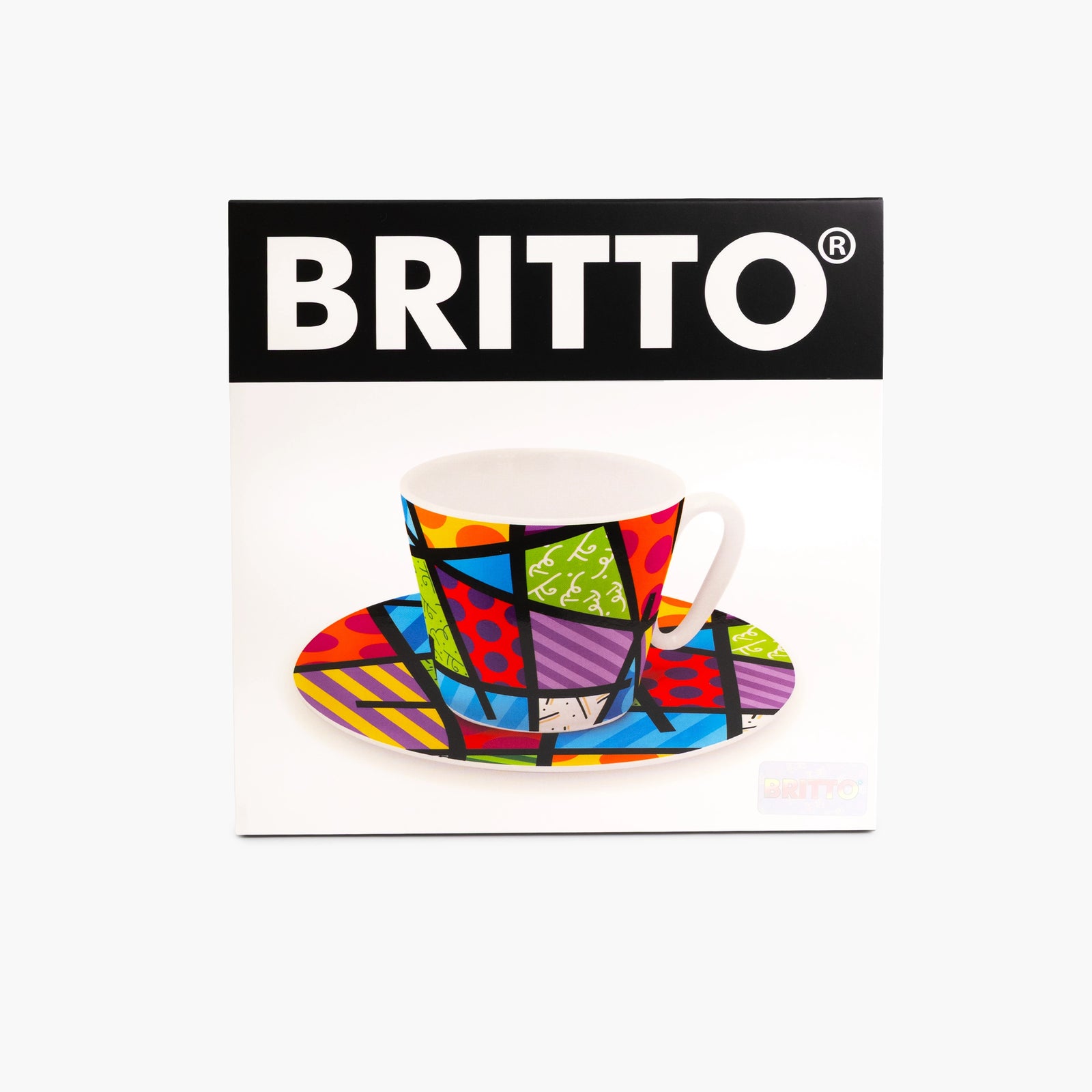 Green Landscape - Britto Espresso Coffee Cup & Saucer Plate