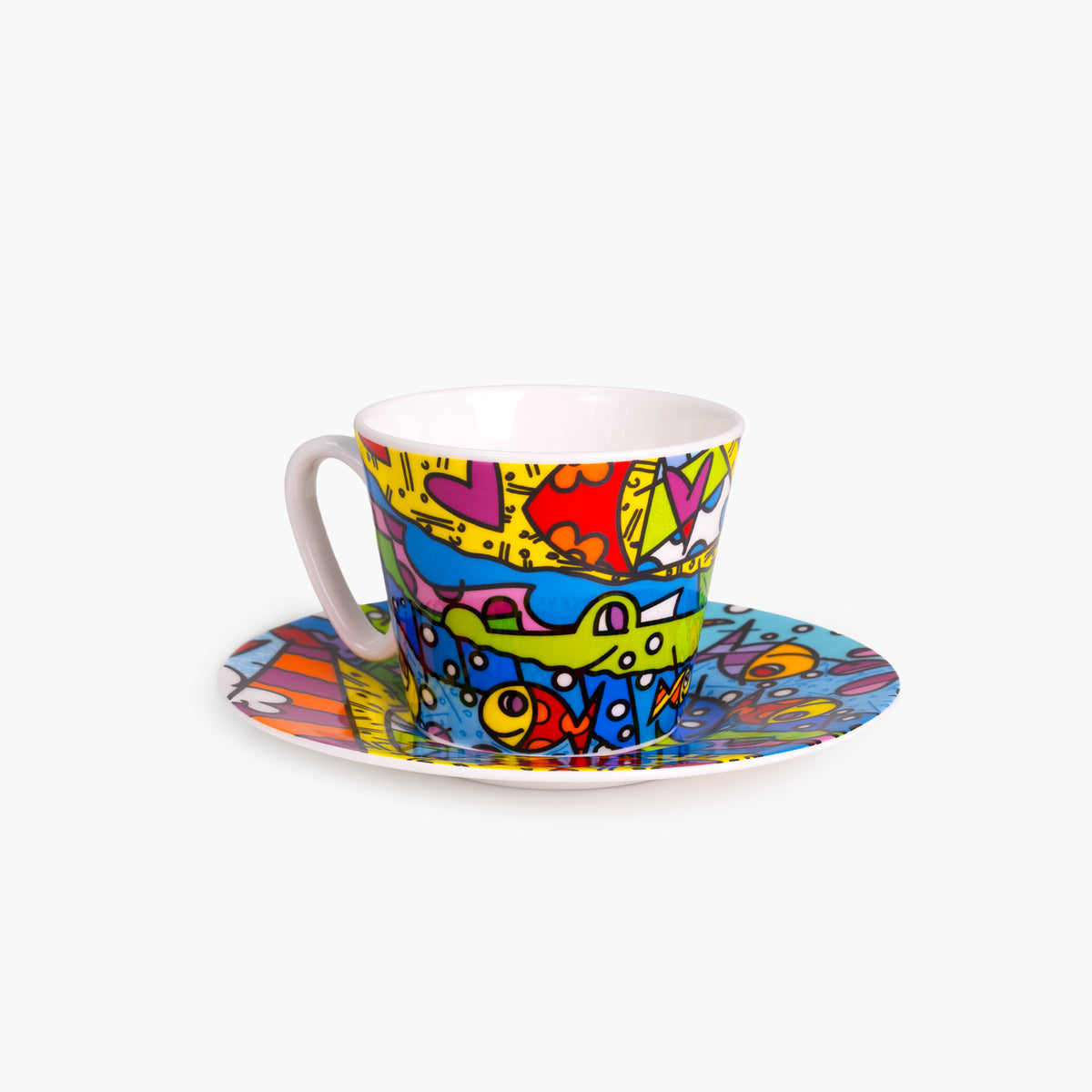 H2O - Britto Espresso Coffee Cup & Saucer Plate