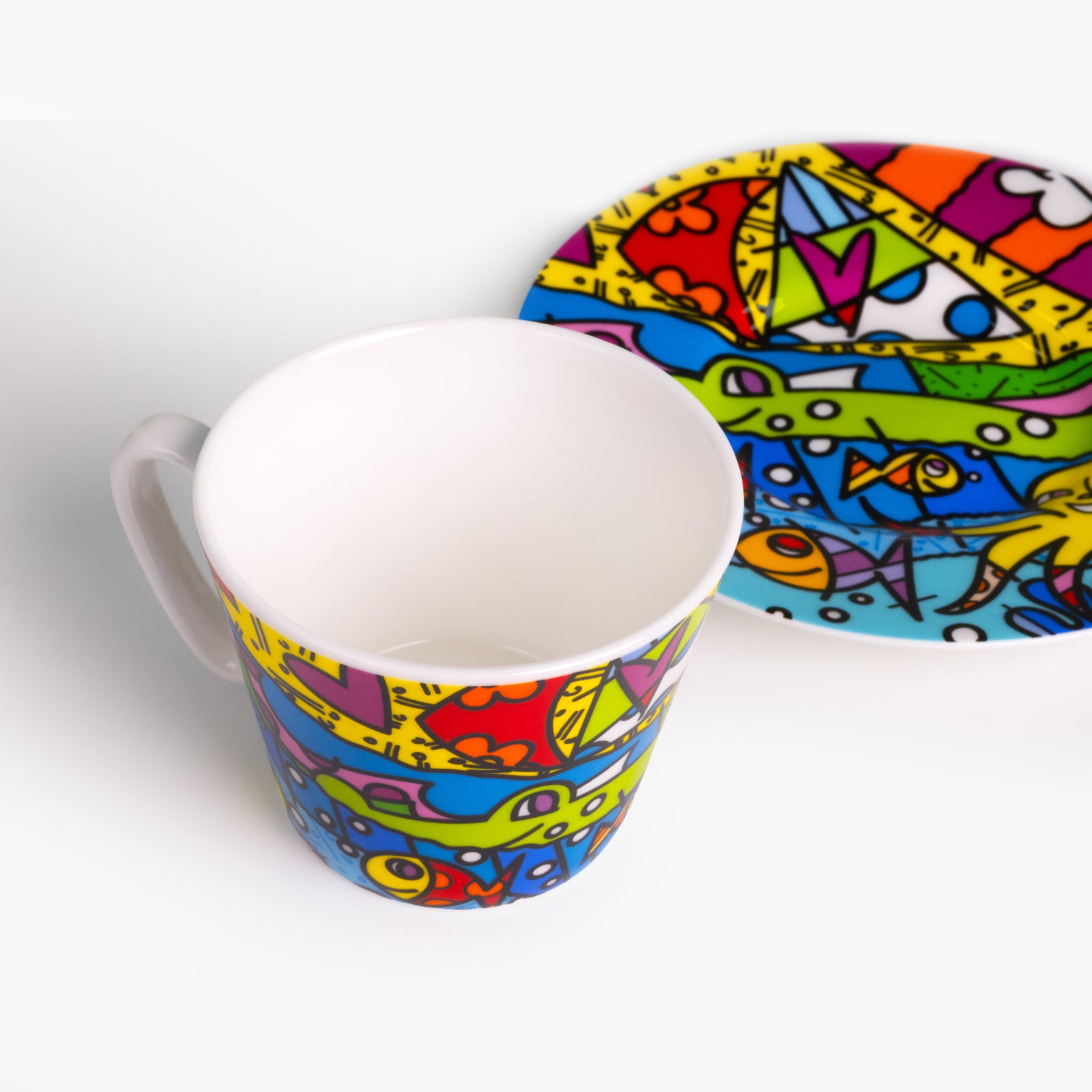 H2O - Britto Espresso Coffee Cup & Saucer Plate
