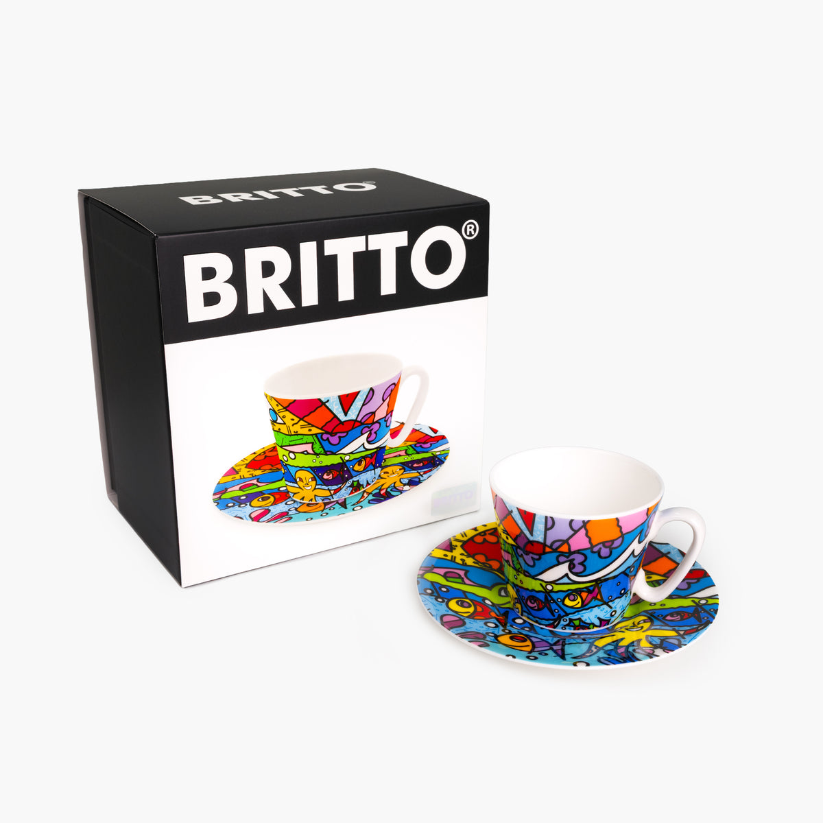 H2O - Britto Espresso Coffee Cup & Saucer Plate