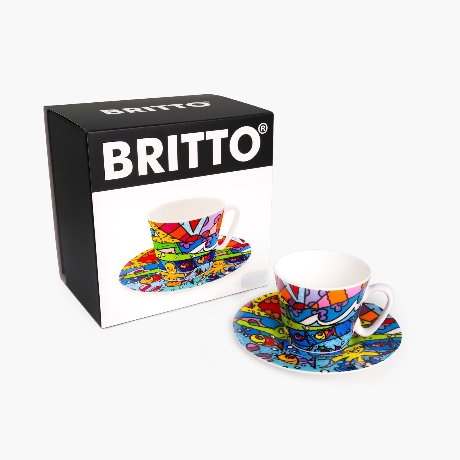 H2O - Britto Espresso Coffee Cup & Saucer Plate