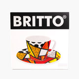 Red Landscape - Britto Espresso Coffee Cup & Saucer Plate
