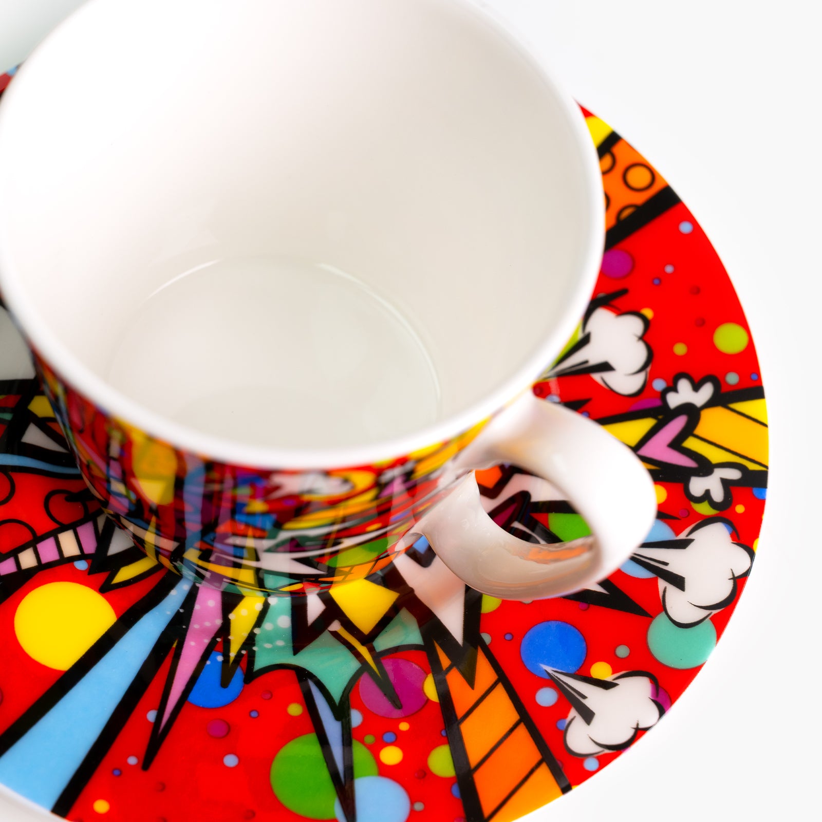 love burst britto espresso coffee  artistic colorful design collectible