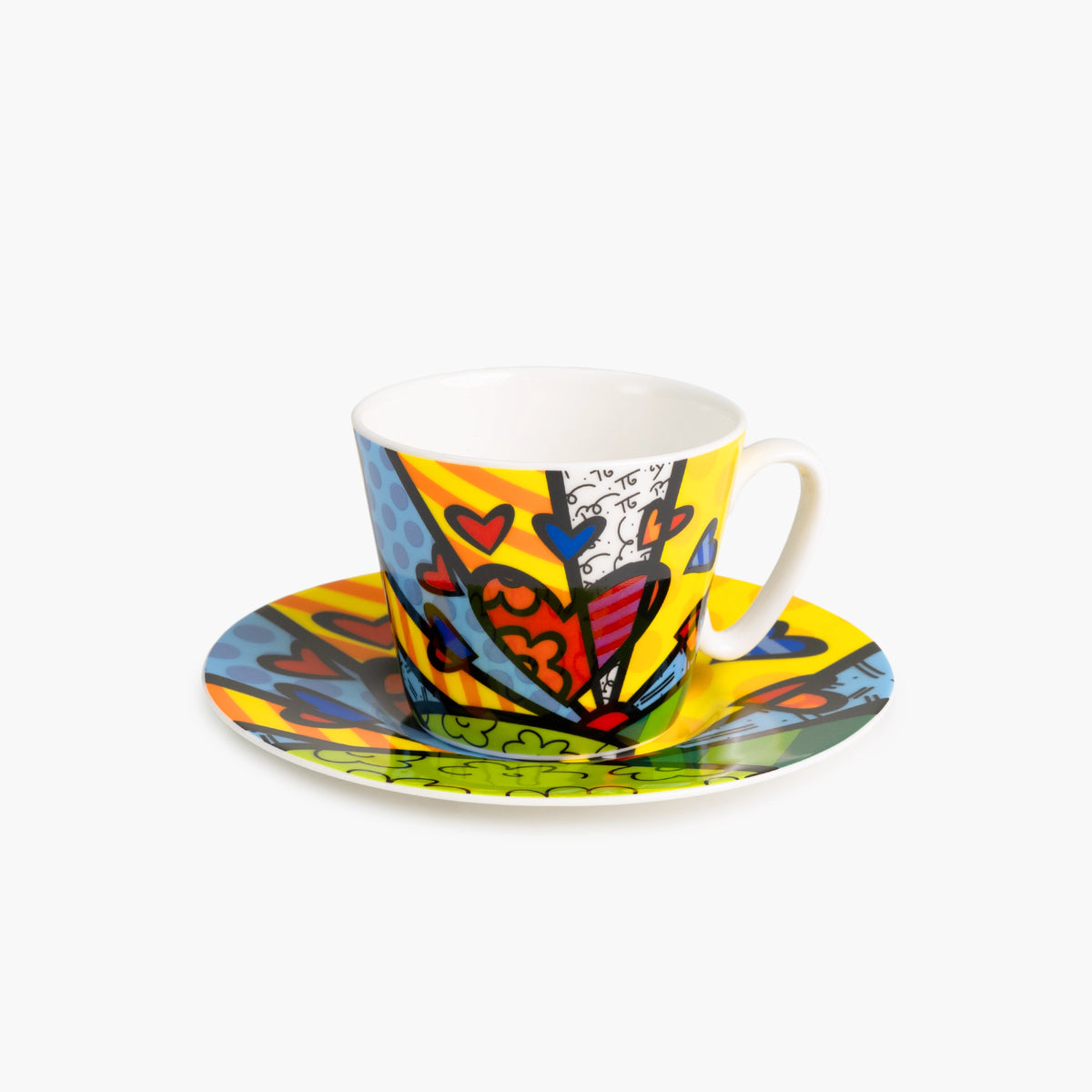 Green New Day - Britto Espresso Coffee Cup &amp; Saucer Plate